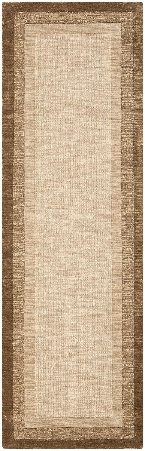 Impressions IM821 Hand Loomed Runner Rug - Beige/Brown - 2'3"x8' - Safavieh
