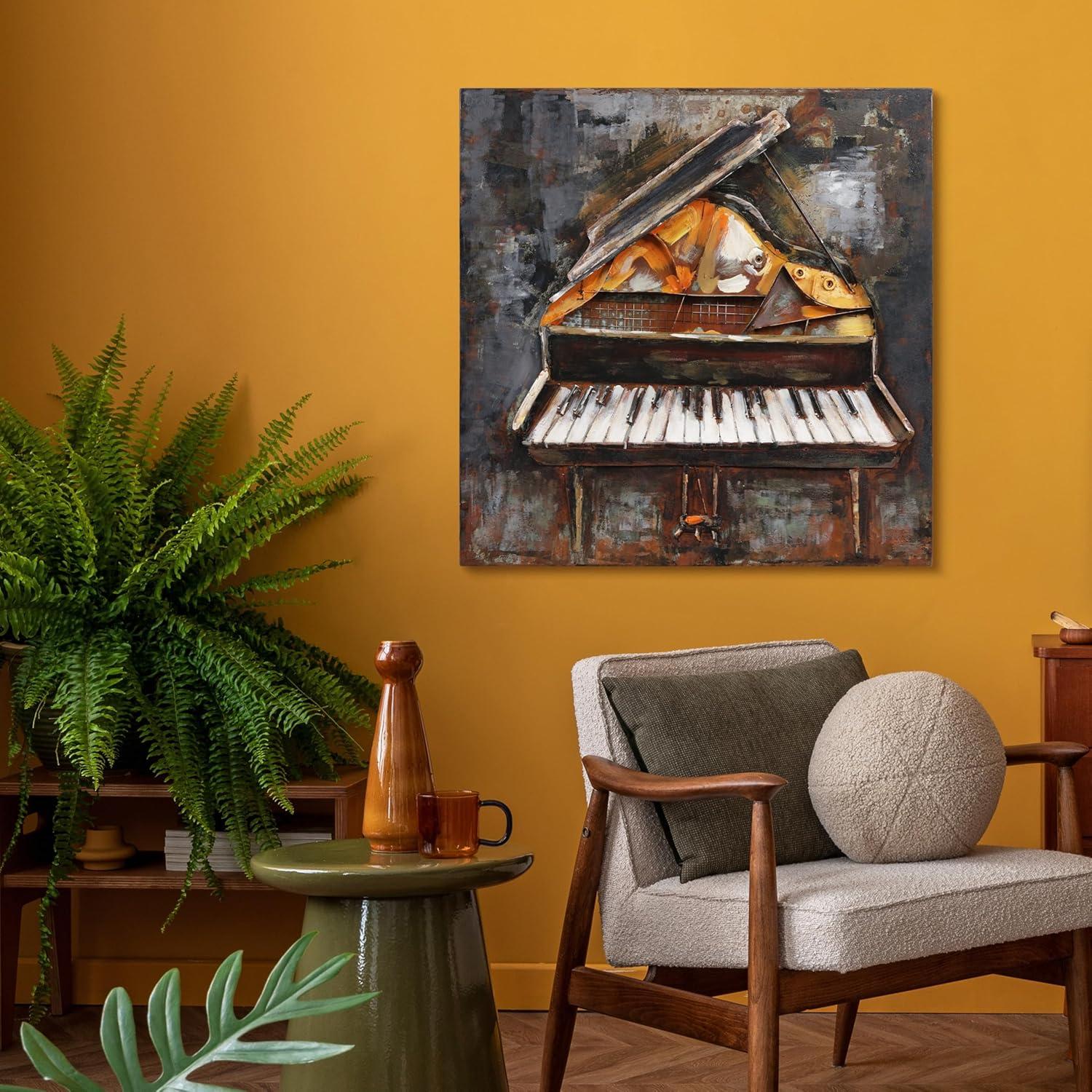 Empire Art Direct Magic Keys Hand Painted 3D Metal Wall Art, 32" x 32" x 3", Ready to Hang