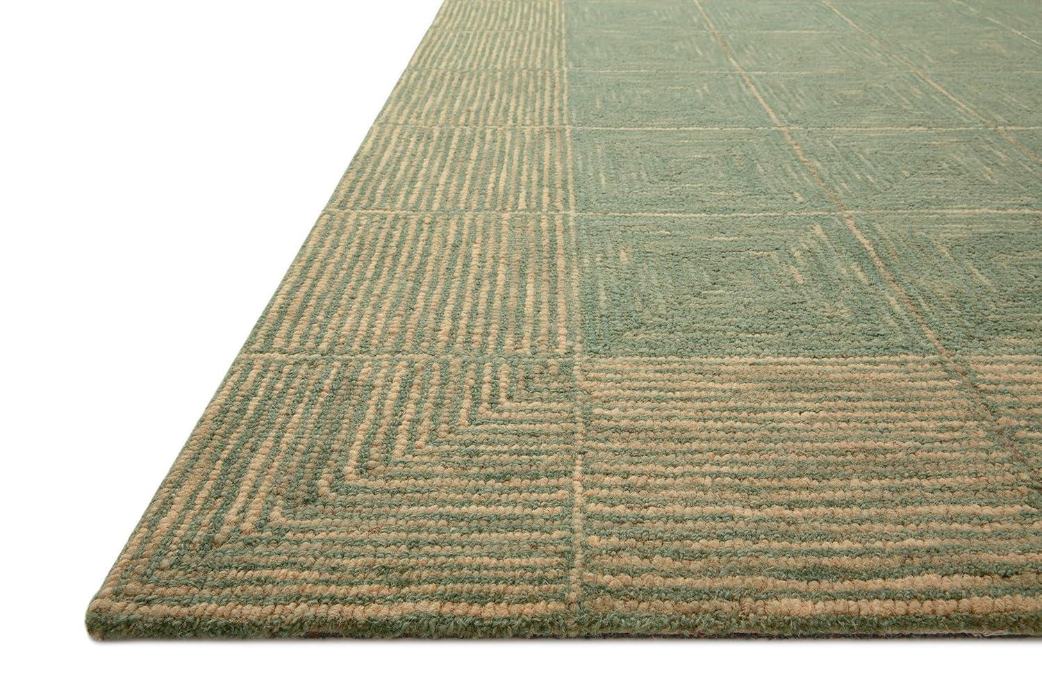 Chris Loves Julia x Loloi Francis Collection FRA-02 Green / Natural, ContemporaryArea Rug