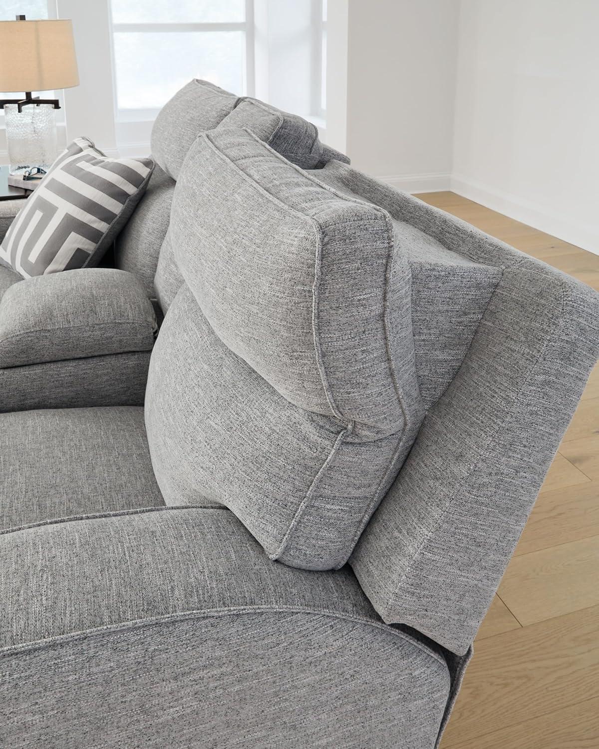 Signature Design by Ashley Biscoe Pewter Power Reclining Loveseat