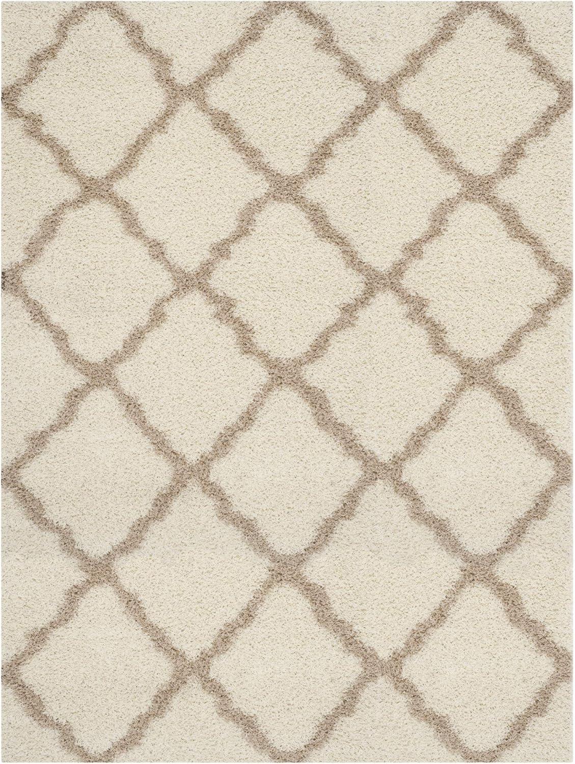 Dallas Shag SGD257 Power Loomed Indoor Area Rug - Ivory/Beige - 8'x10' - Safavieh.