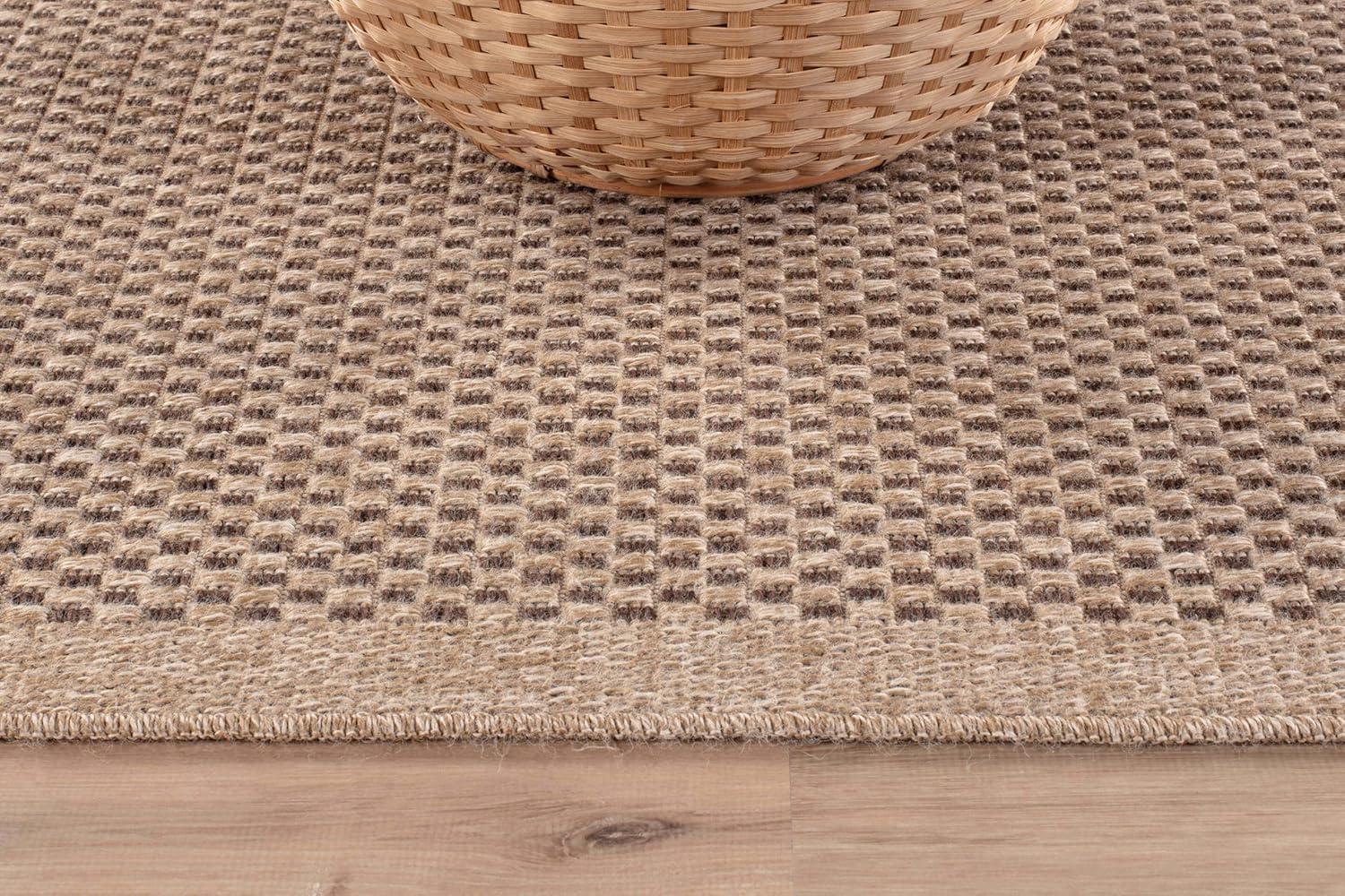 4'x6' Pata Hand Woven Chunky Jute Area Rug, Natural - JONATHAN Y