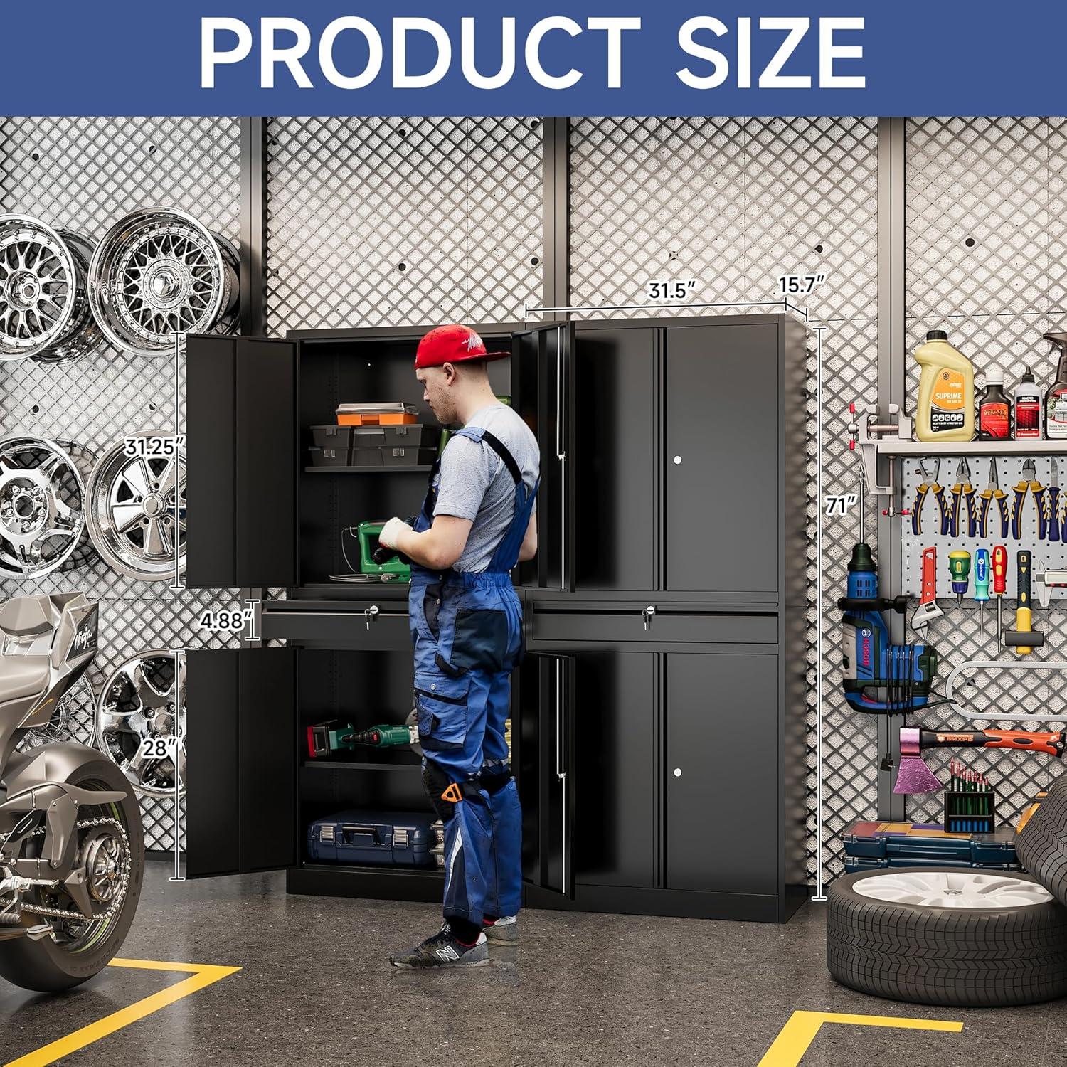 Latitude Run® 73" Lockable Storage Cabinet