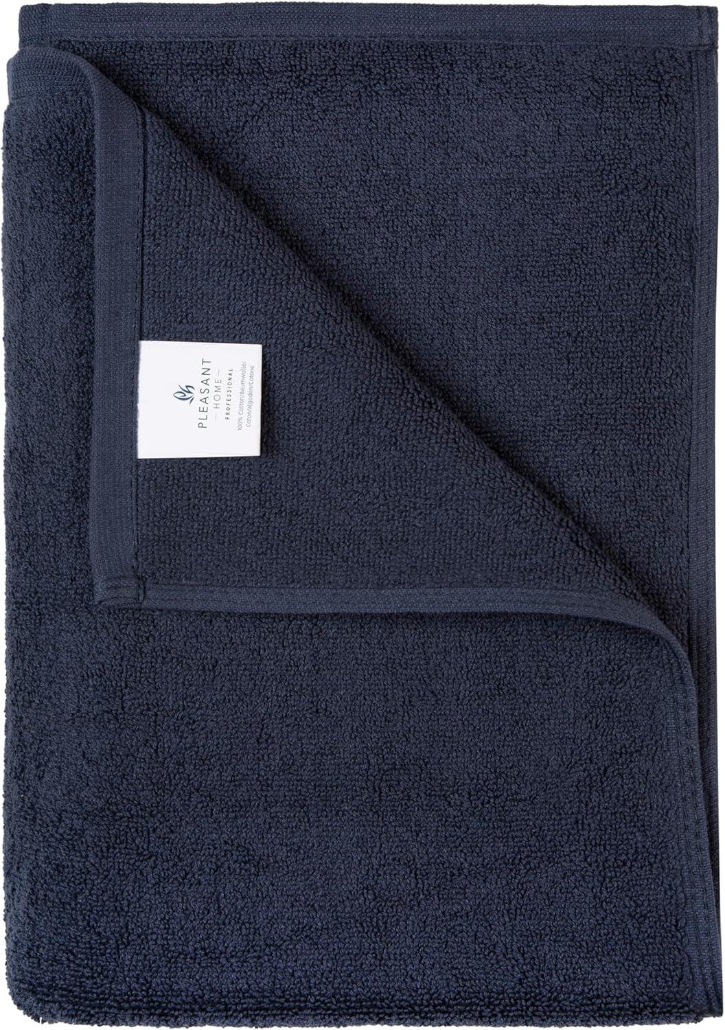 Hand Towels - 6-Pack, Softest 100% Cotton by California Design Den - Navy Blue, Six-Pcs Hand Towels
