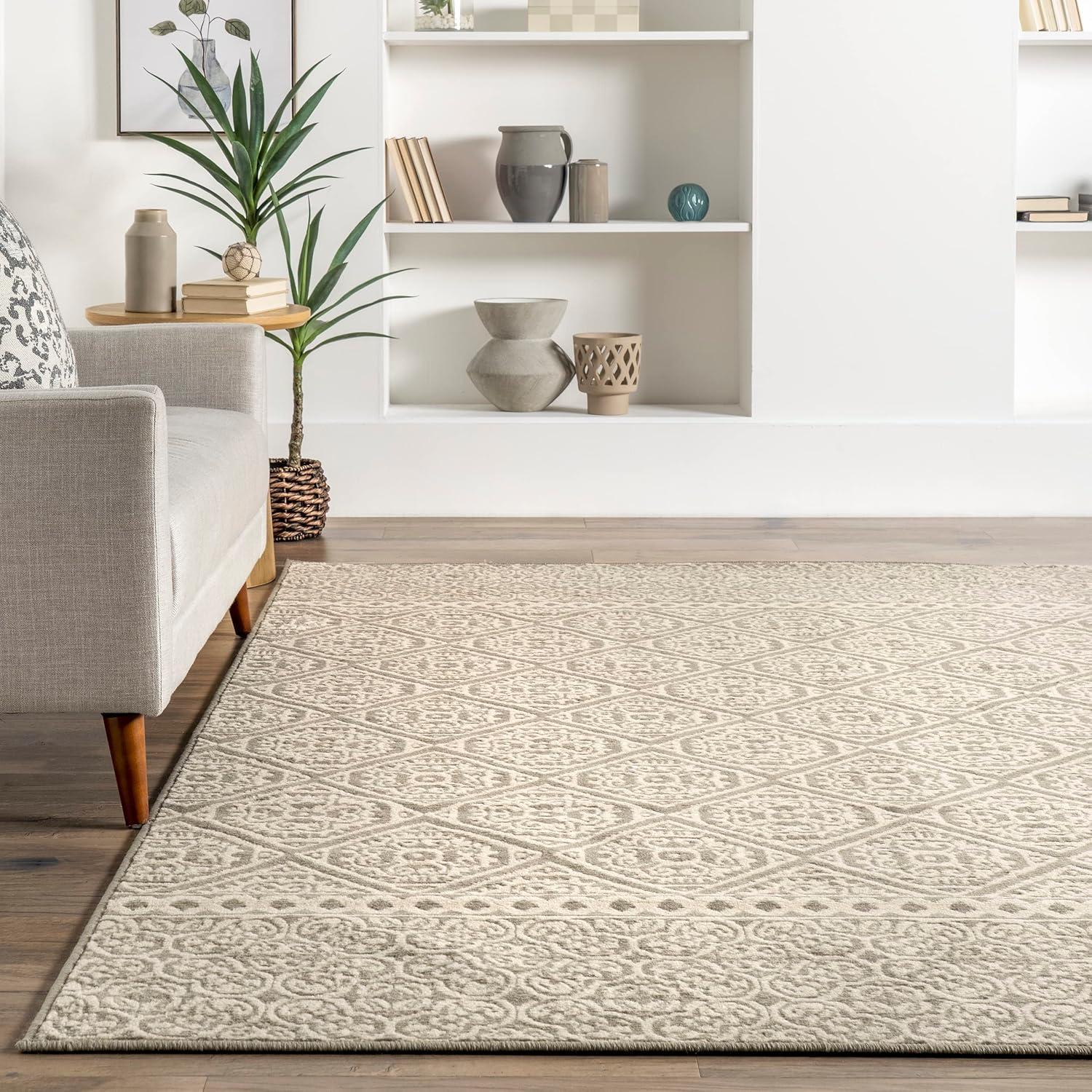 Nuloom Transitional Floral Jeanette Indoor Area Rug