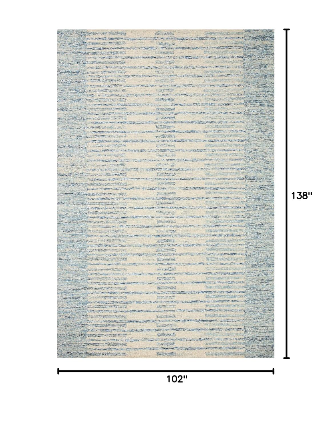 Chris Loves Julia x Loloi Chris Collection CHR-01 Ivory / Denim, TransitionalArea Rug