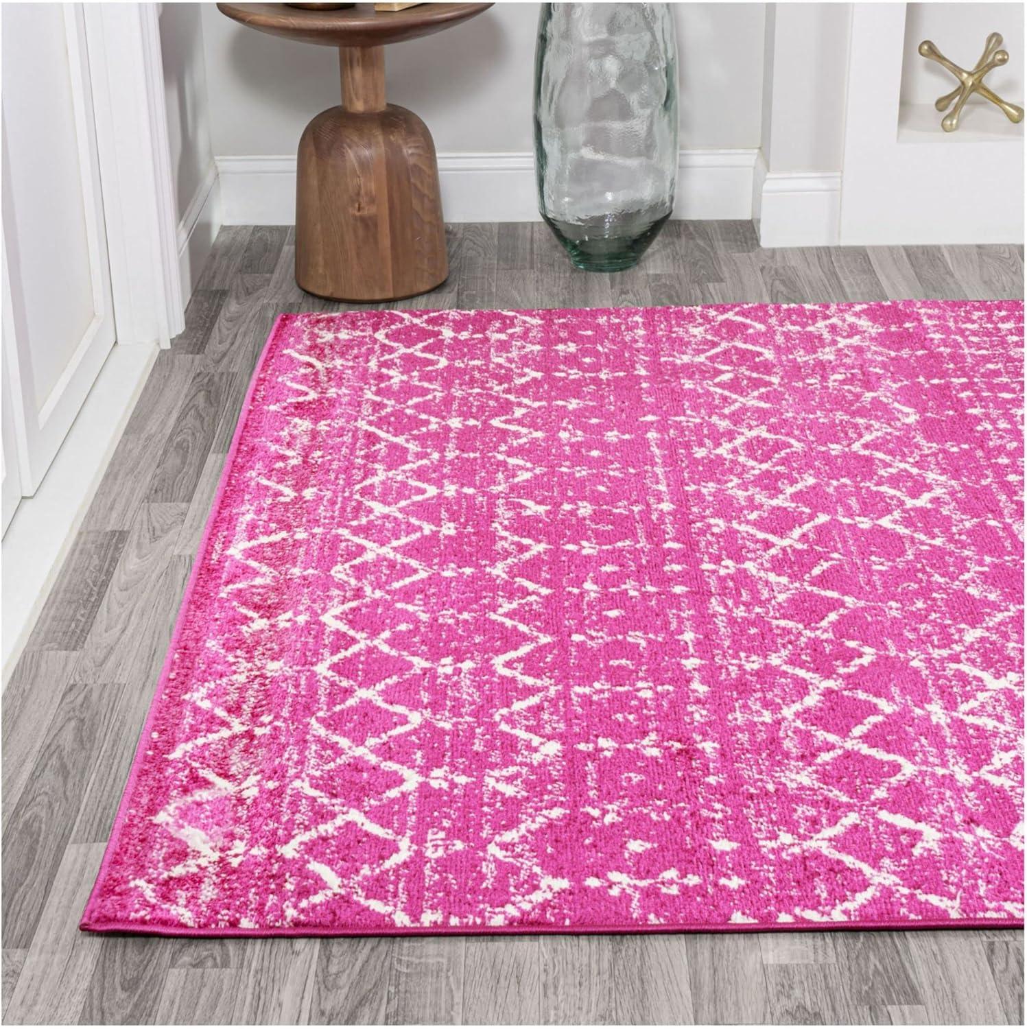 JONATHAN Y Moroccan inspired HYPE Boho Vintage Diamond Cream/Gray 3 ft. x 5 ft. Area Rug