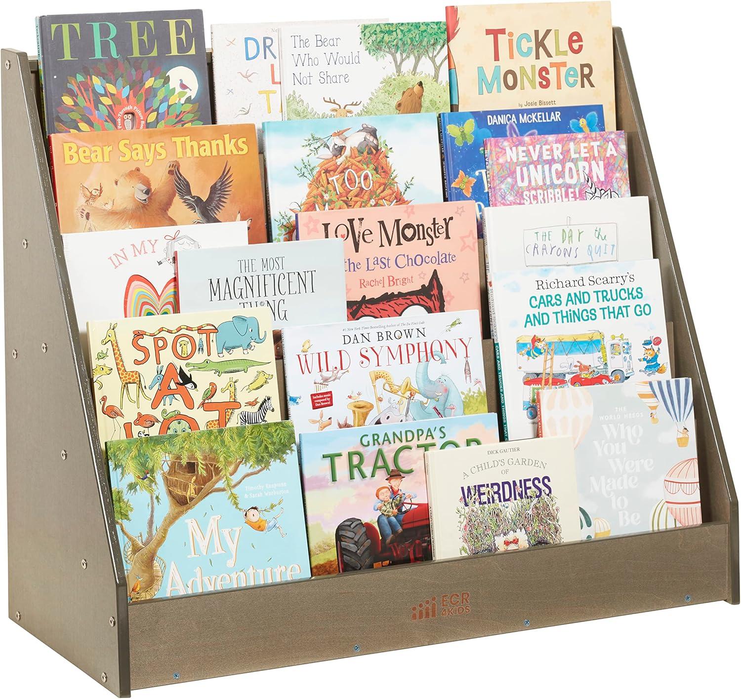 ECR4Kids ECR4Kids Single-Sided Book Display, Classroom Bookshelf