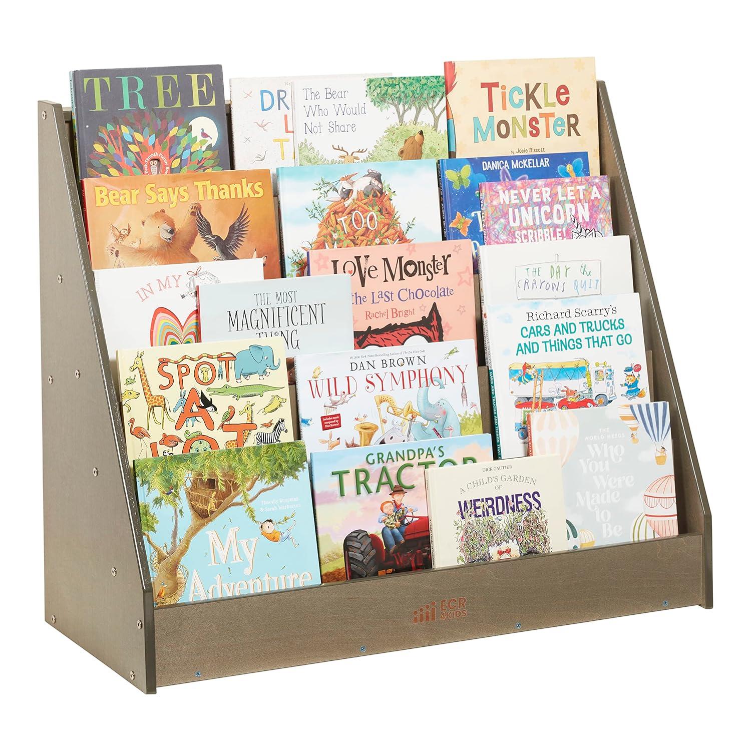 ECR4Kids Single-Sided Book Display, Classroom Bookshelf