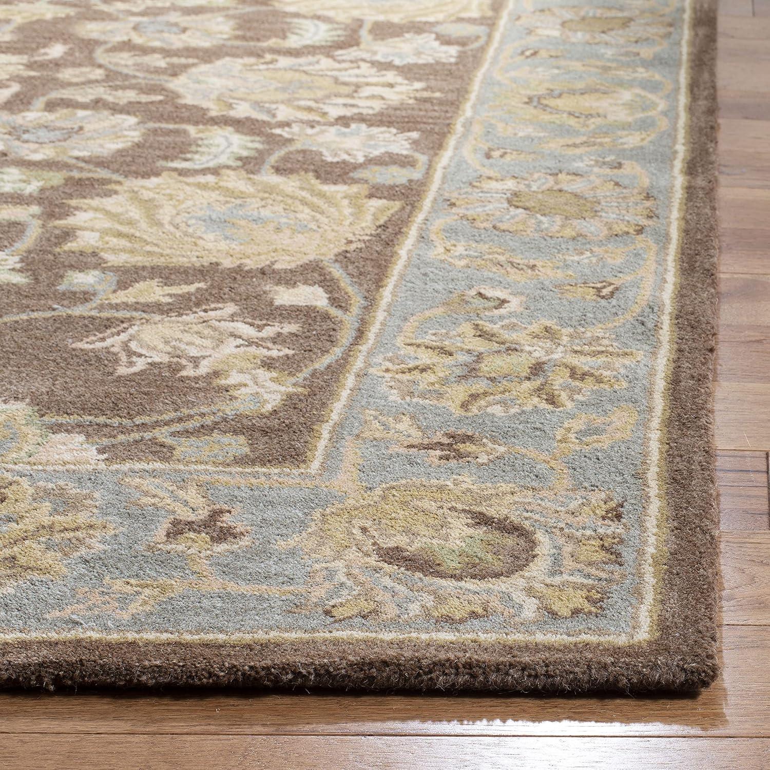 Heritage HG343 Handmade Runner Rug - 2'3"x8' - Brown/Blue - Safavieh