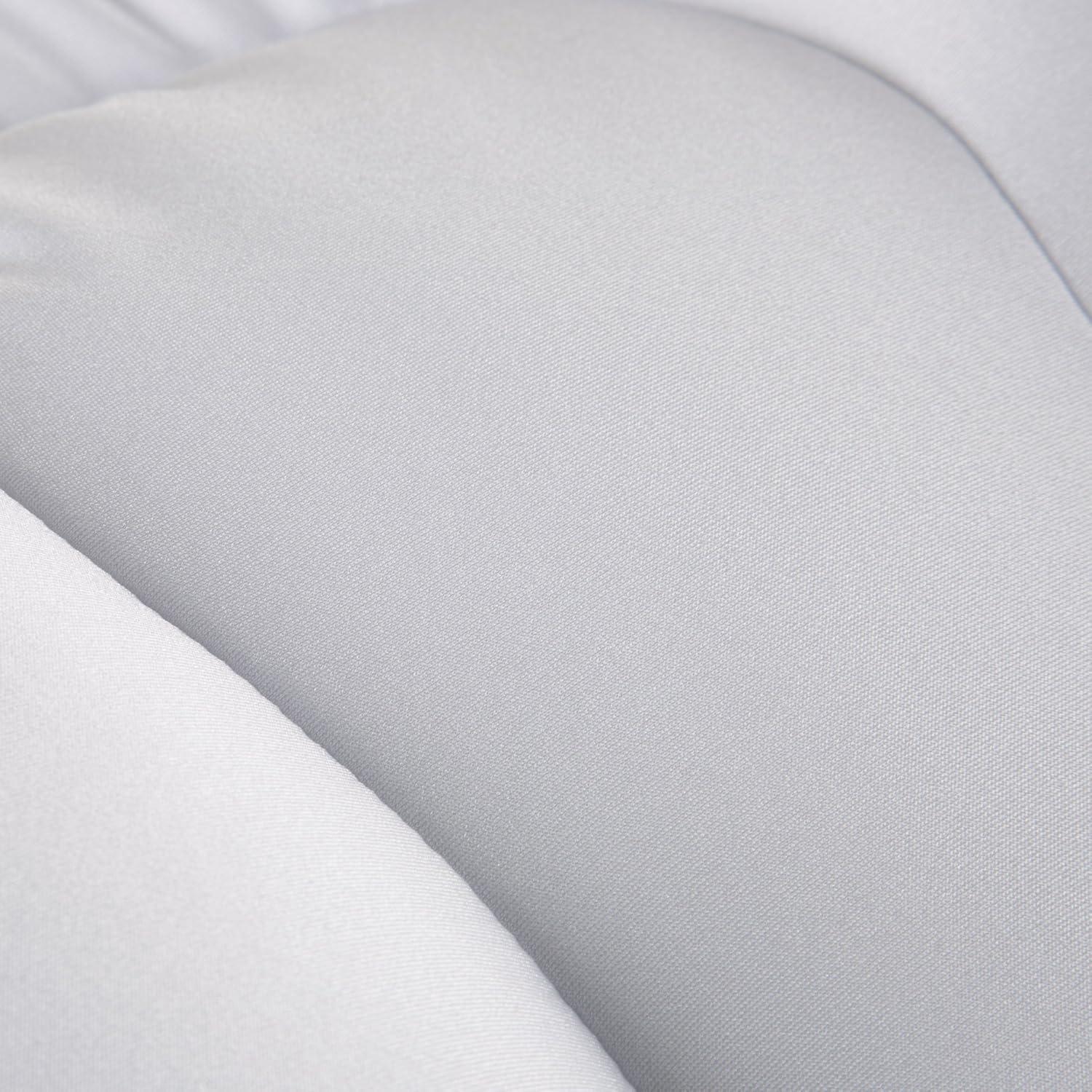 White Microbead Ergonomic Travel and Sleep Pillow