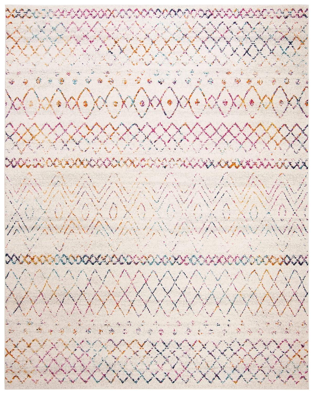 Madison 700 MAD798 Power Loomed Indoor Area Rug - Ivory/Fuchsia - 9'x12' - Safavieh