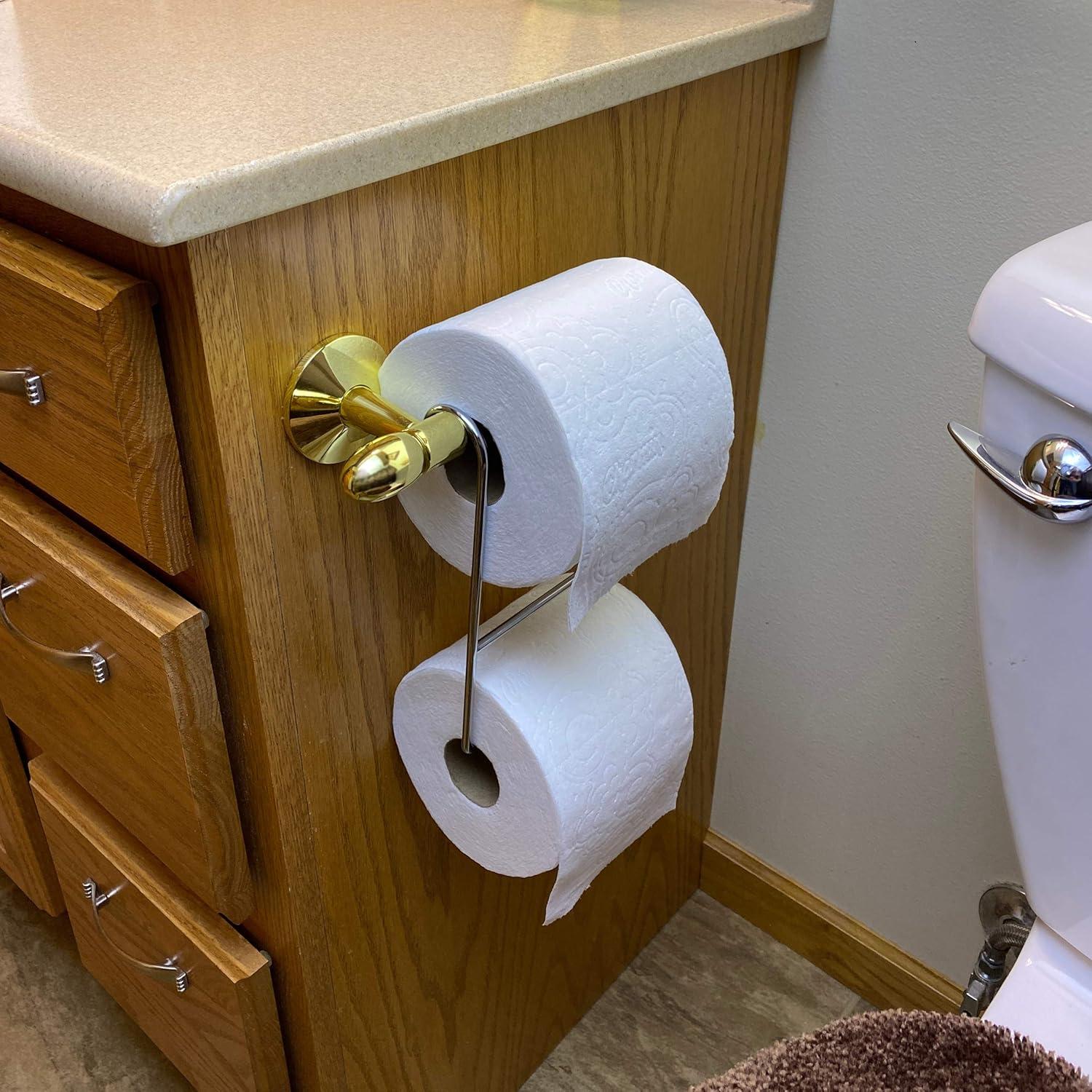 Chrome Steel Extra Toilet Paper Roll Holder