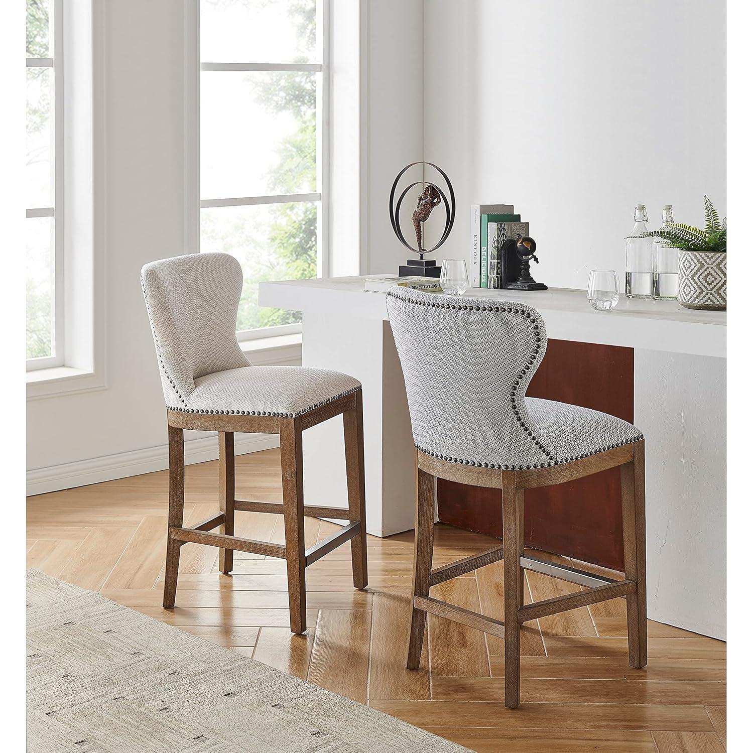 New Pacific Direct Dorsey Fabric Counter Stool