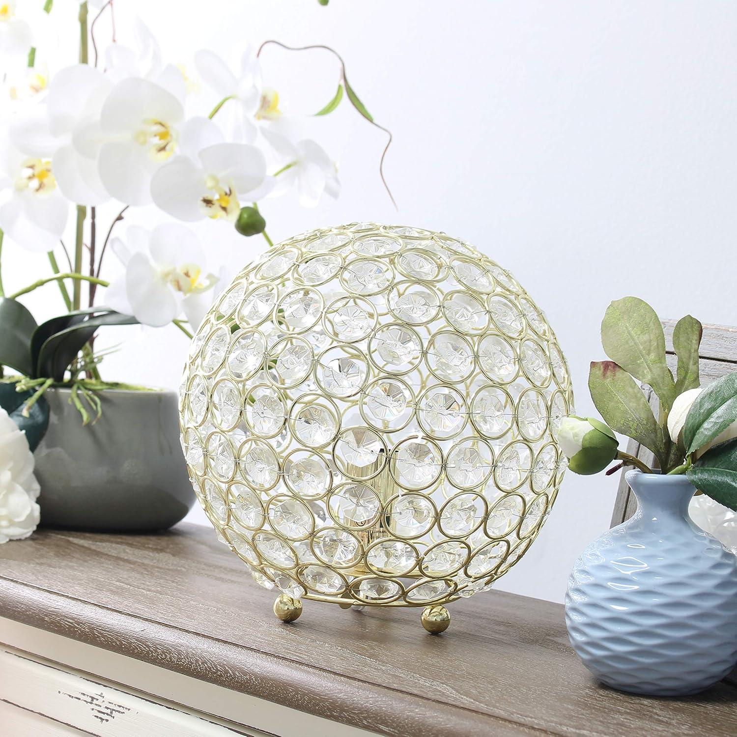 Crystal Ball Sequin Table Lamp - Elegant Design