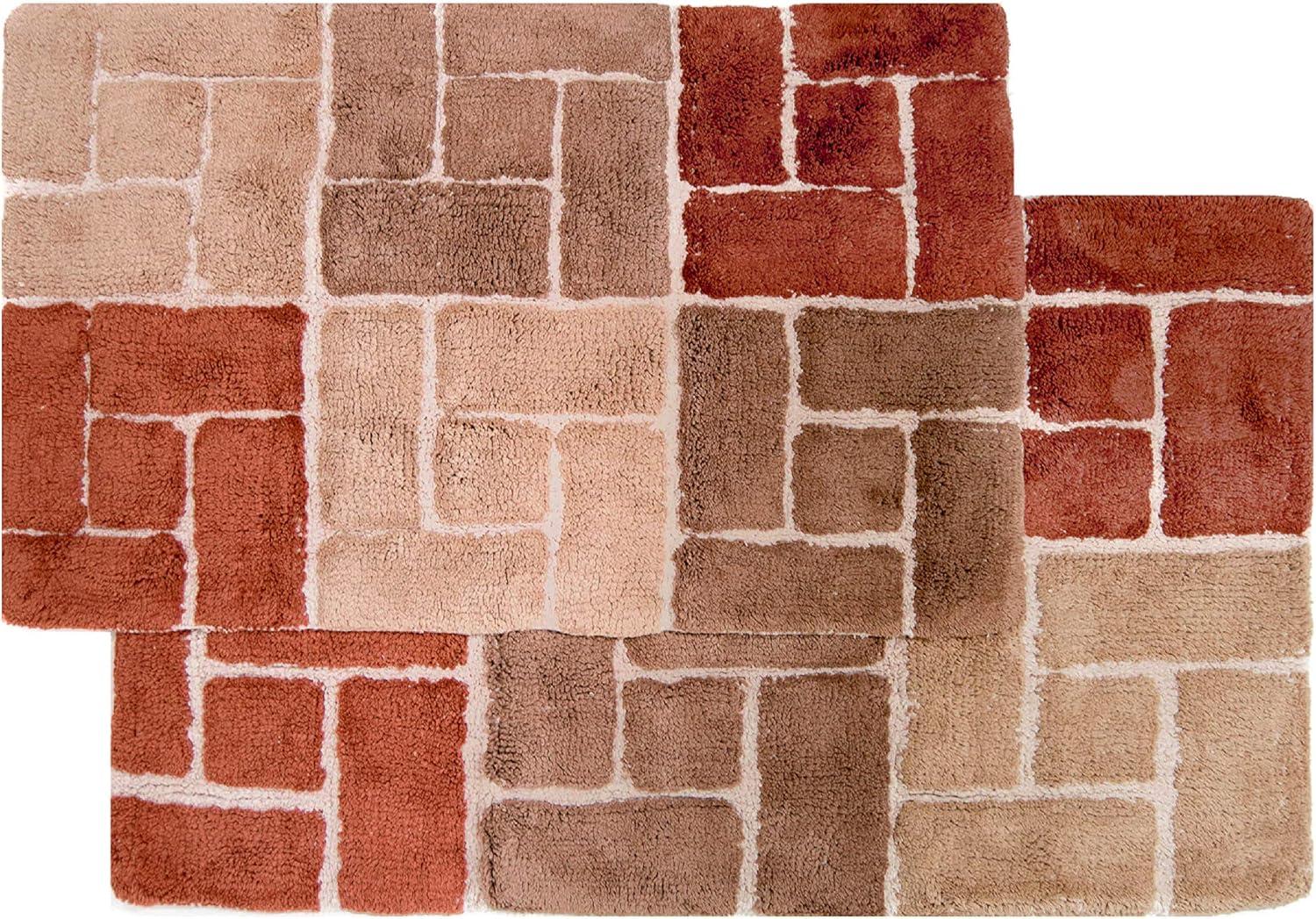 Classic Color Cotton Blend Bath Rug