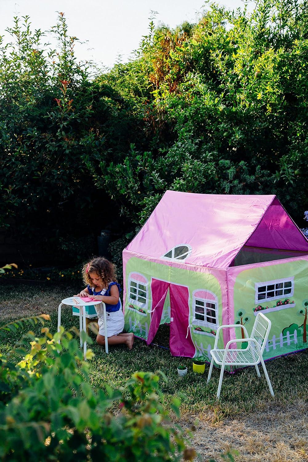 Lil' Cottage House Play Tent with Garden Graphics