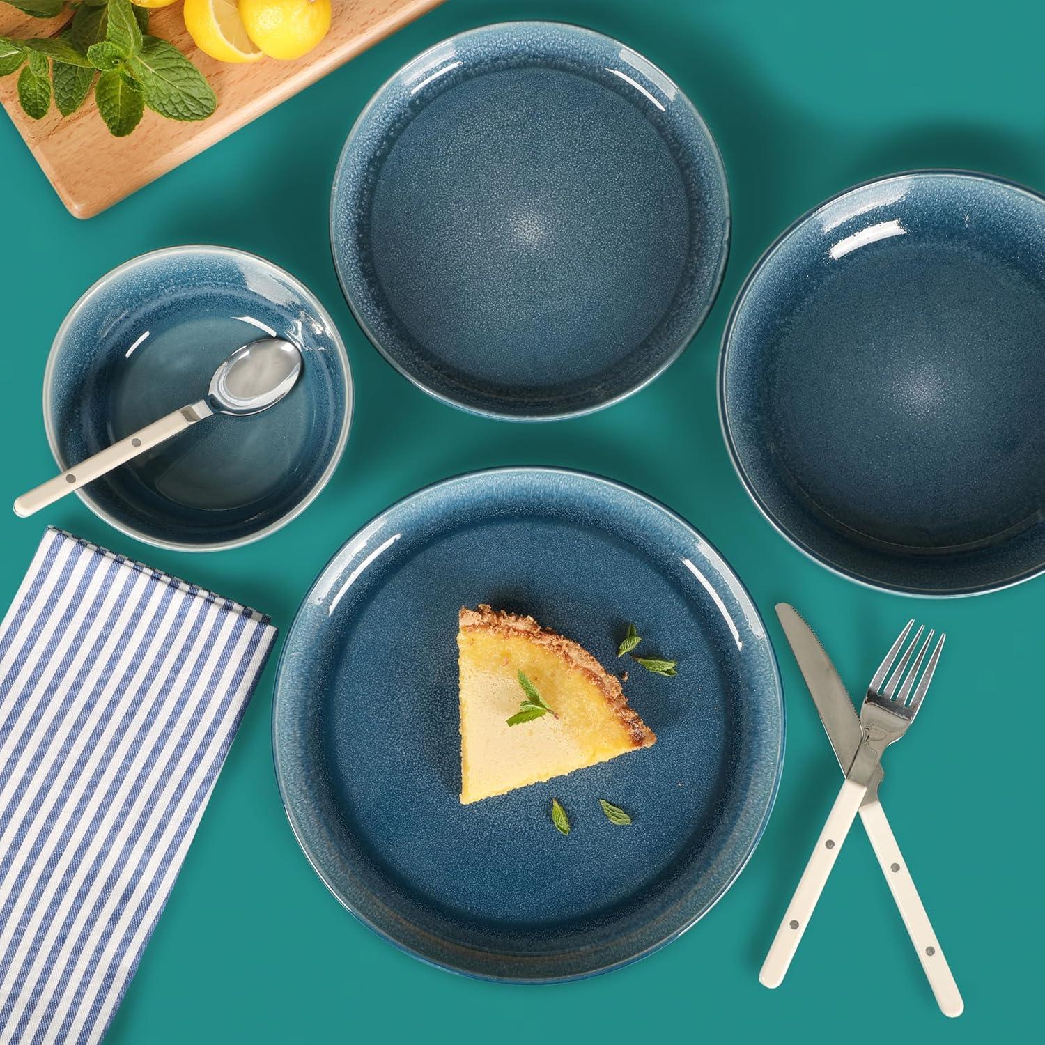Sur La Table Kitchen Essentials Banquette 16 Piece Stoneware Dinnerware Set - Service for 4
