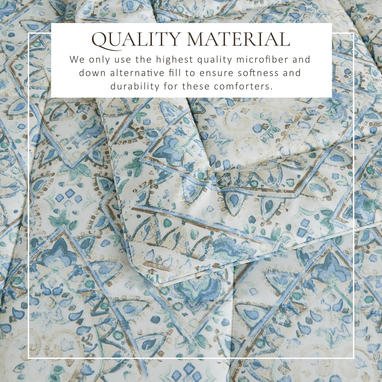 FreshFolds Reversible Microfiber Comforter Set with Shams