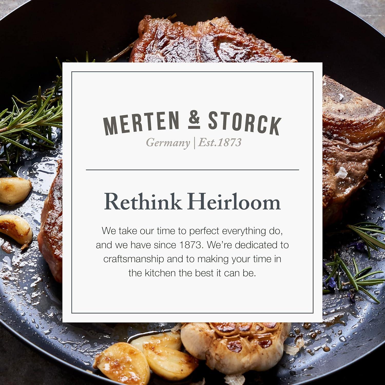 Merten & Storck Pre-Seasoned Carbon Steel Square Grill Pan