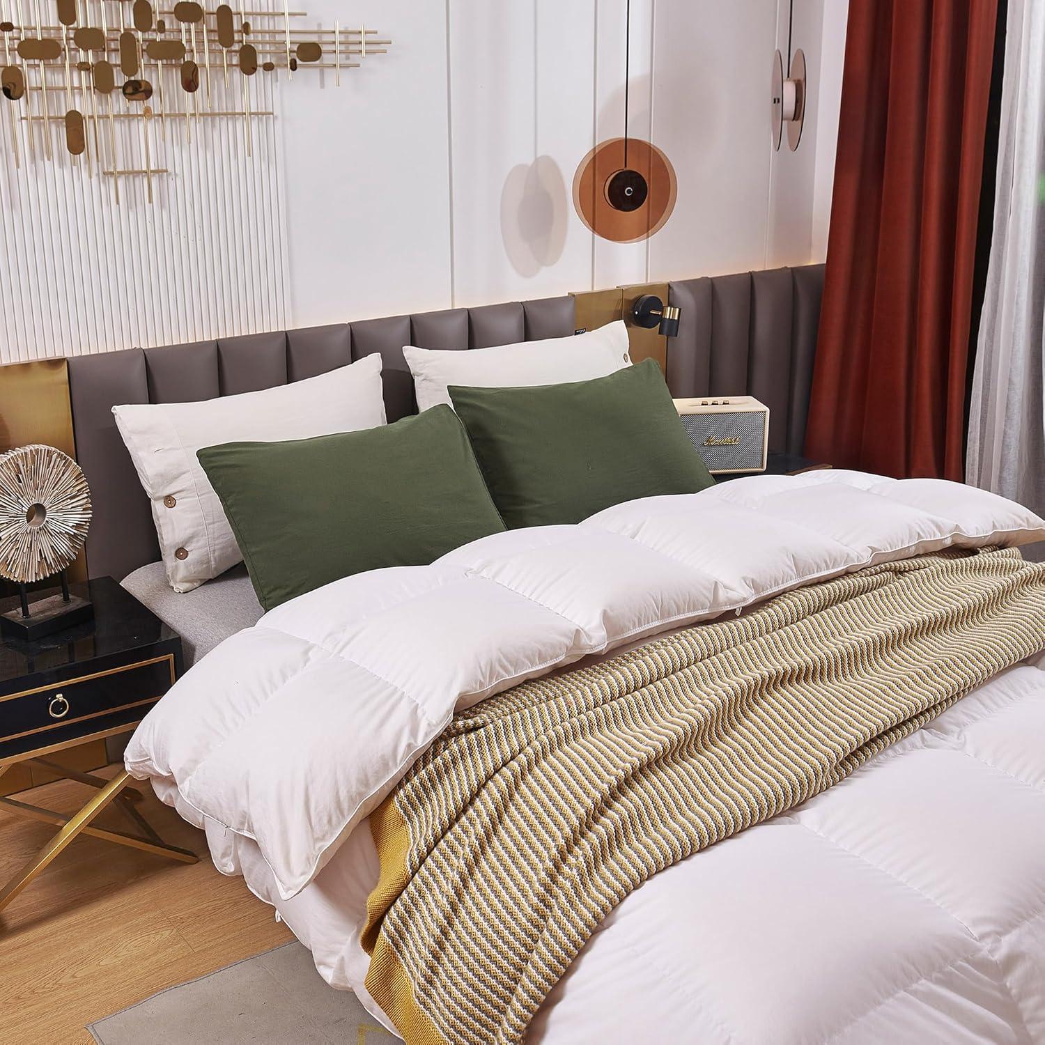 Queen Size Pillow Cases Set of 2 - White Queen Pillowcase 2 Pack with Envelope Closure, Soft Brushed Microfiber Bed Pillow Case Cover, 20x30 inches White Queen (20" x 30")