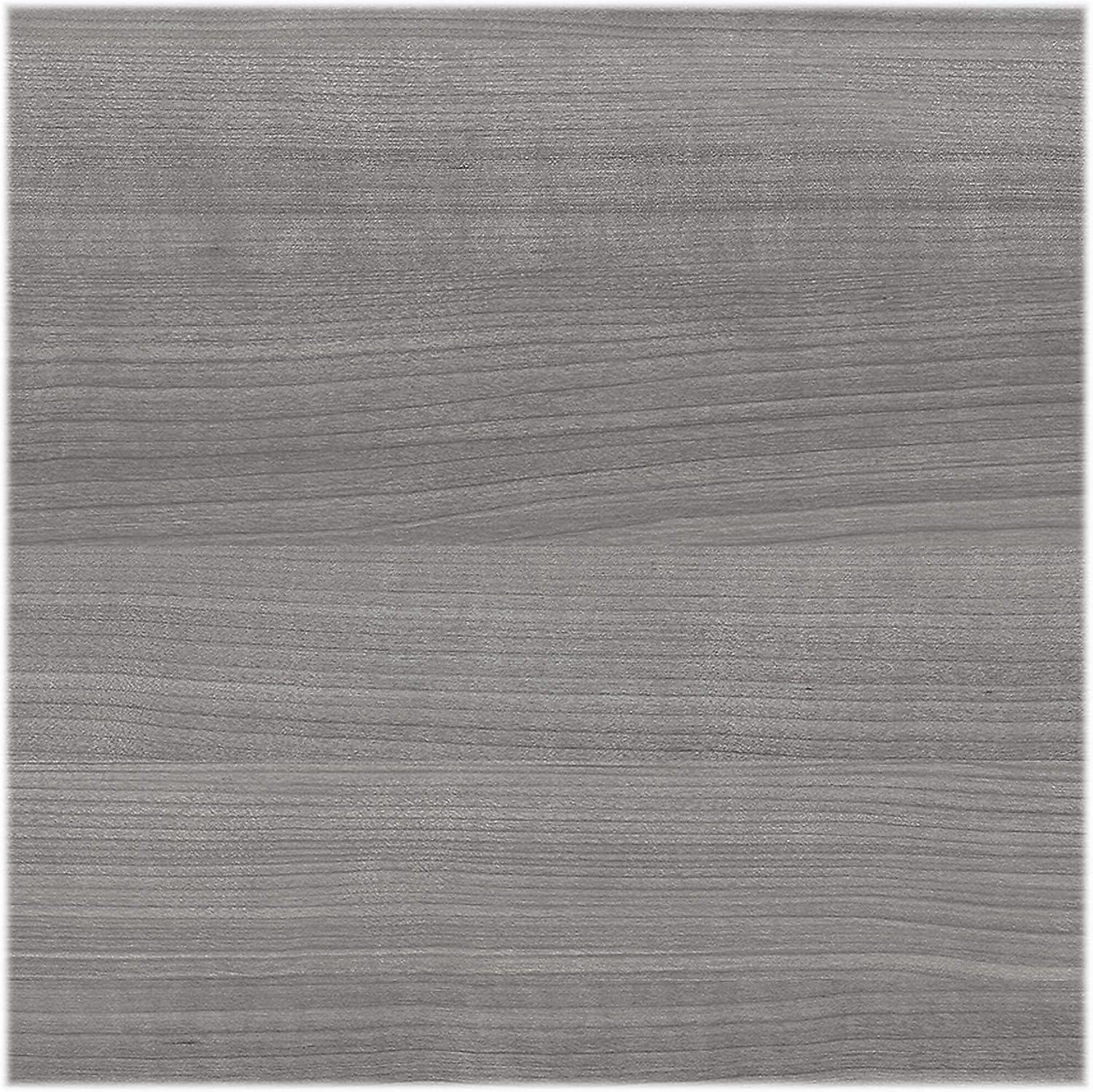 Somerset 72W Sit to Stand L Desk with Hutch in Platinum Gray - Engineered Wood