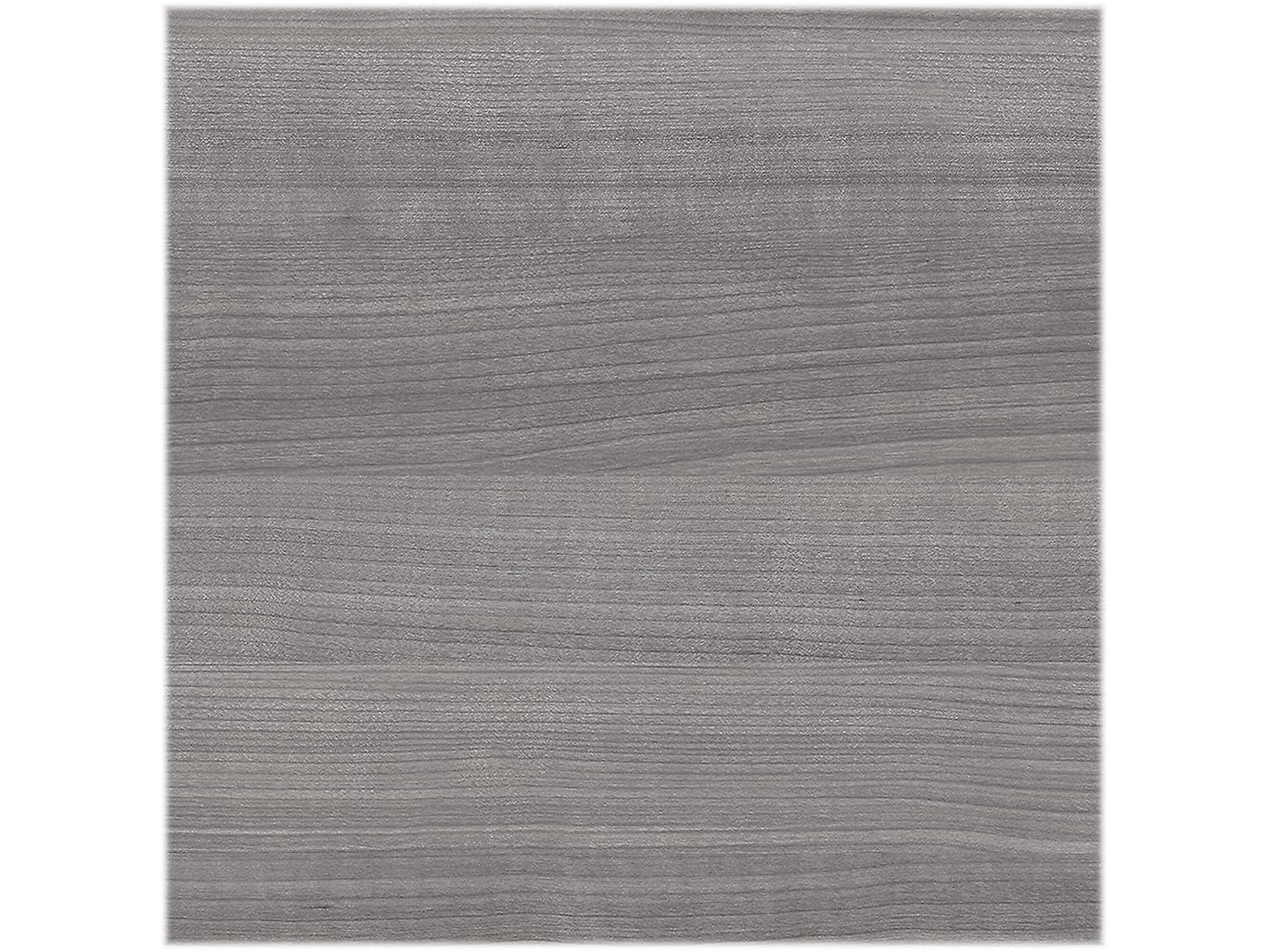 Somerset 72W Sit to Stand L Desk with Hutch in Platinum Gray - Engineered Wood