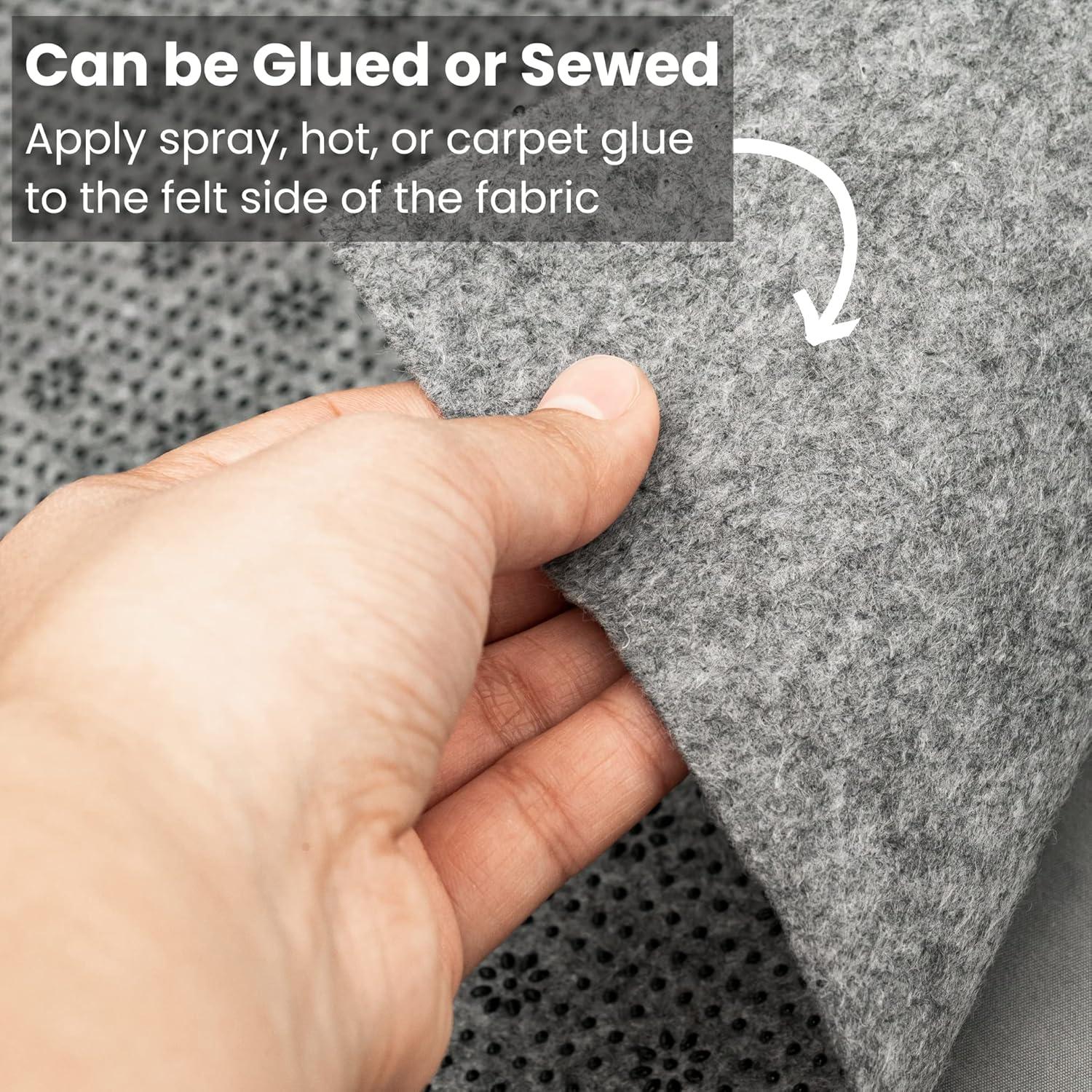 DABLINE 80" x 40" Non Slip Rug Pad for Tufting and Rug Making, Thick and Grippy Backing Fabric