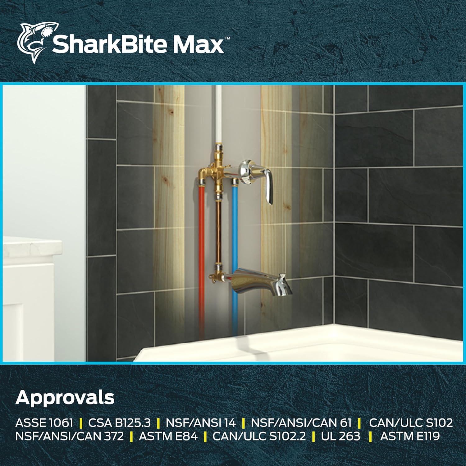 Brass Push Fit Plumbing Fittings Kit for Shower and Tub