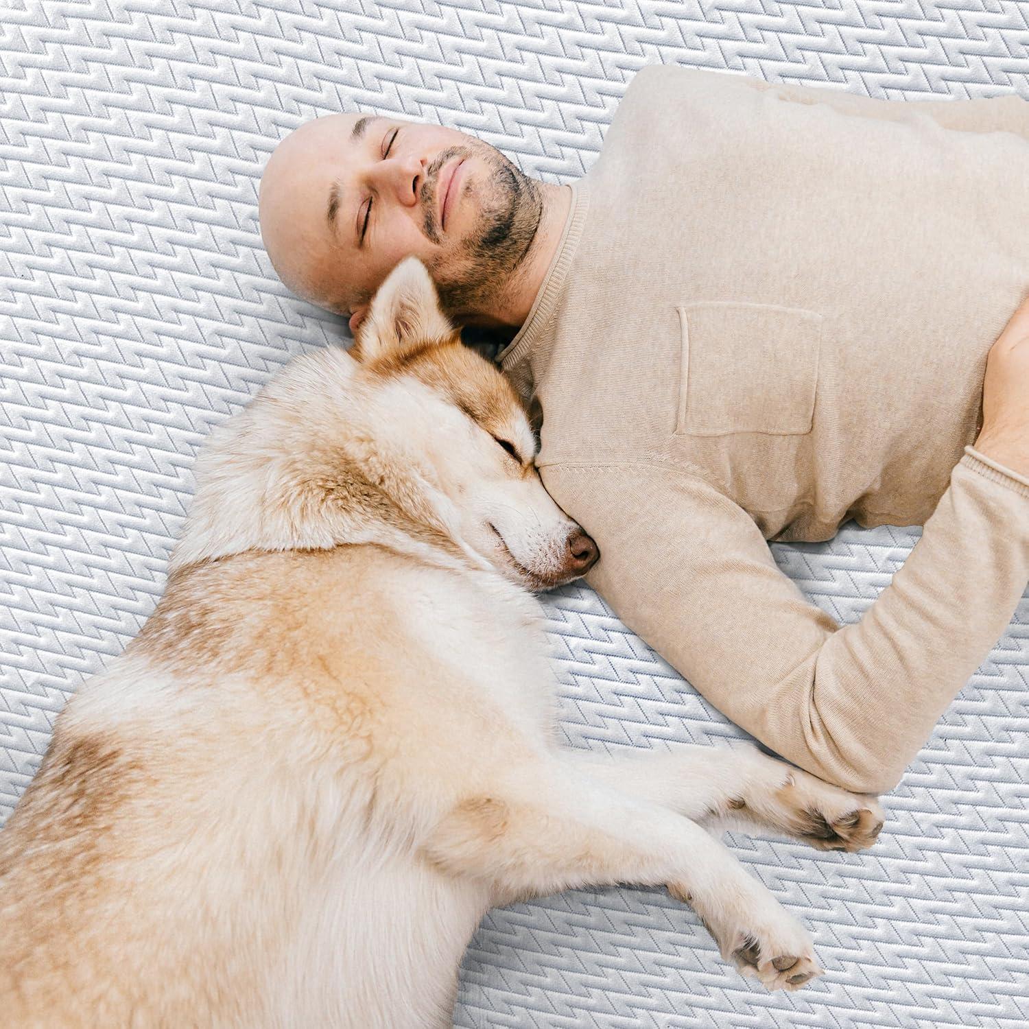 Utopia Bedding Waterproof Mattress Protector Full Size, Premium 3D Air Soft Fabric Mattress Cover, Fits 15 Inches Deep, Breathable, Fitted Style with Stretchable Pockets