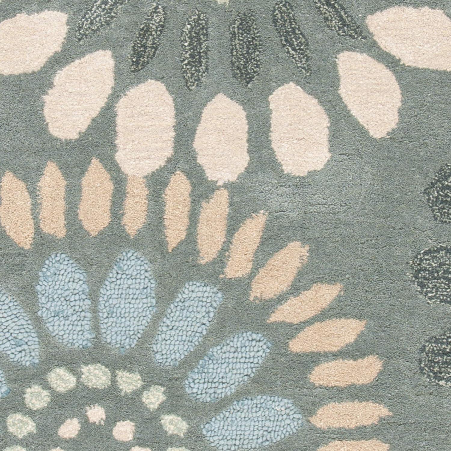 World Menagerie Arber Jardin Hand Tufted Wool Floral Rug