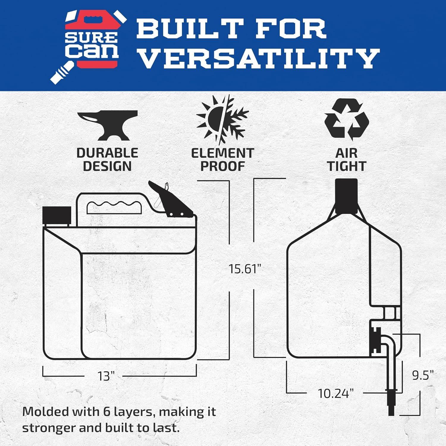 White 2 Gallon Portable Water Station with Spigot