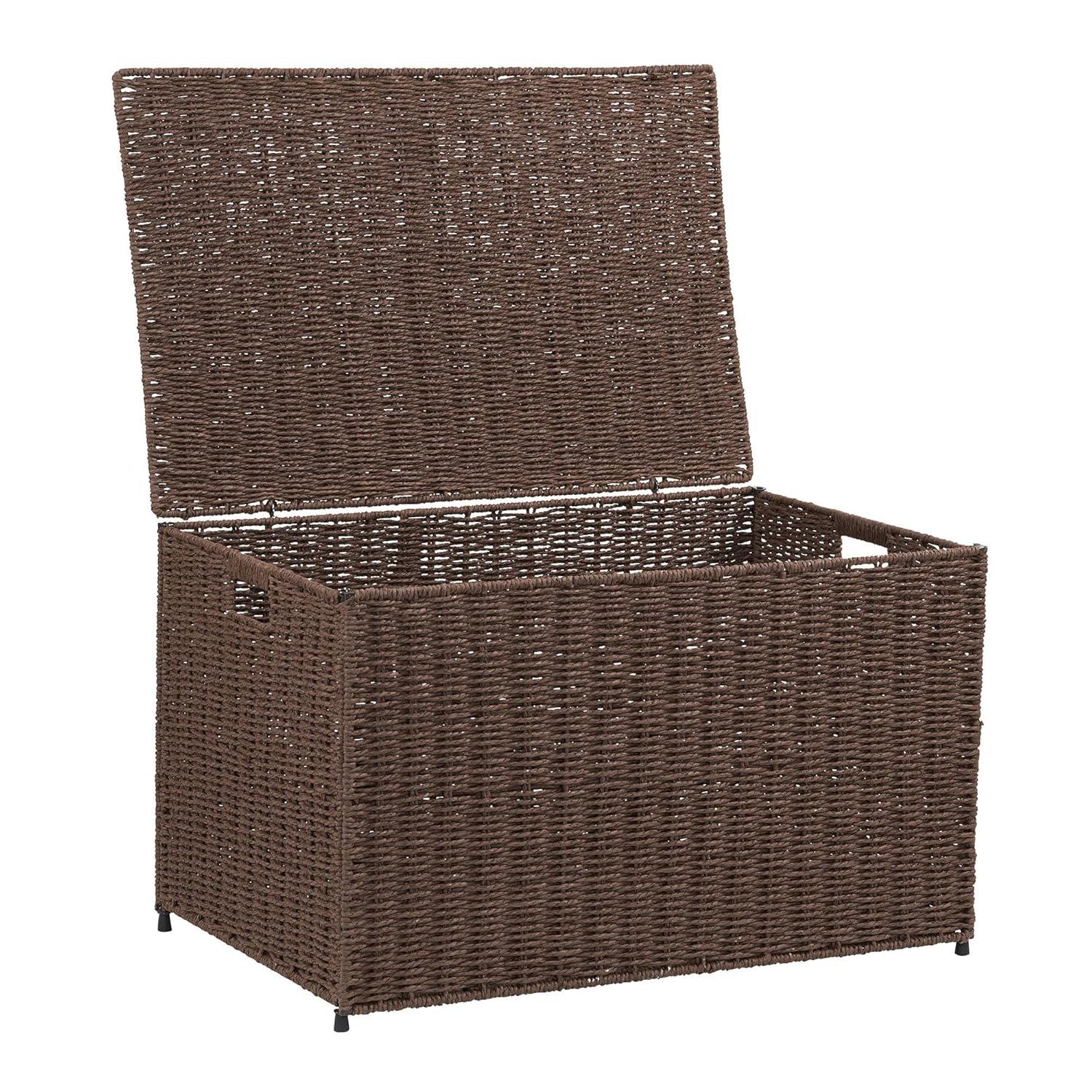 Large Woven Sturge Chest | Paper Rope | Coffee