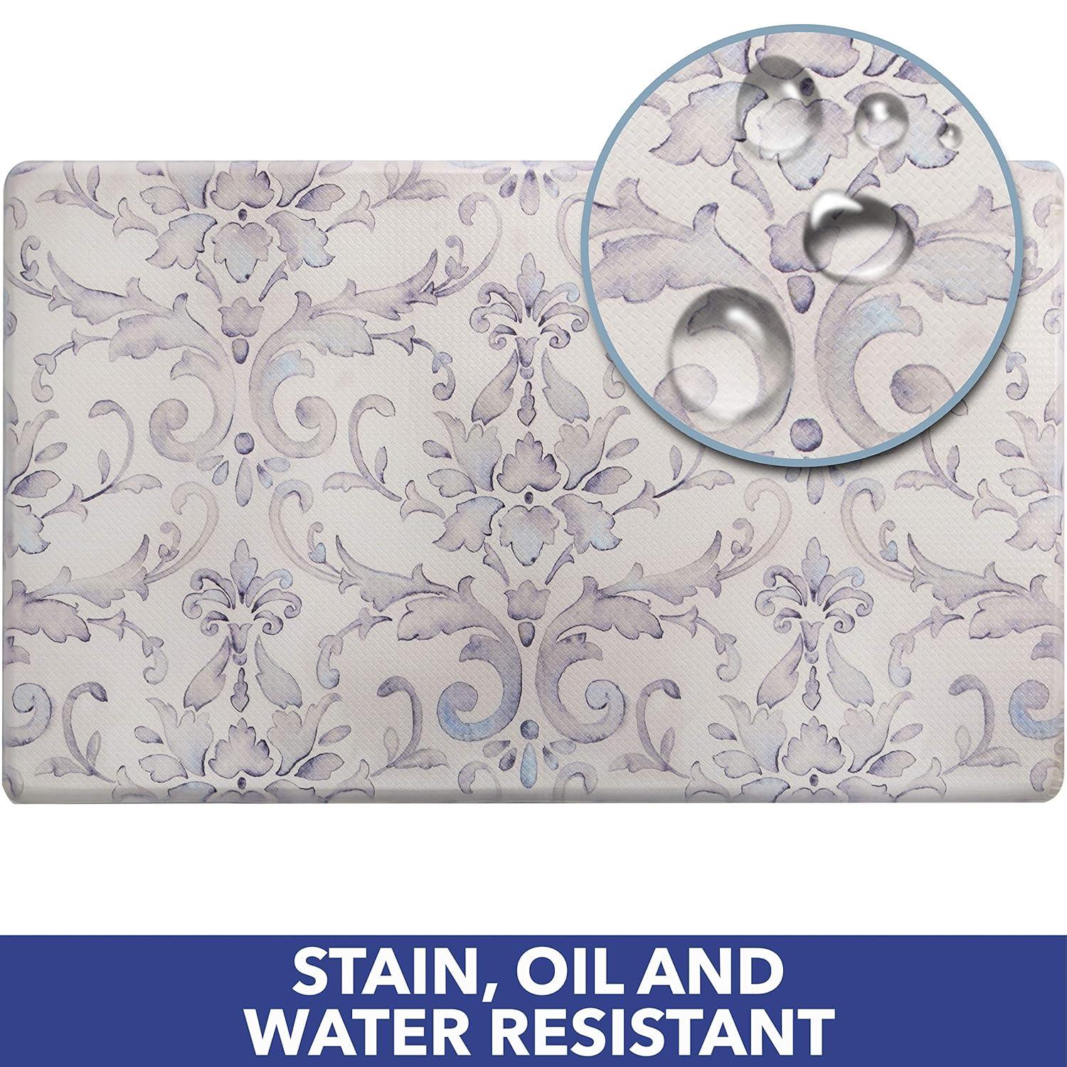 SoHome Cozy Living Watercolor Damask Anti-Fatigue Mat