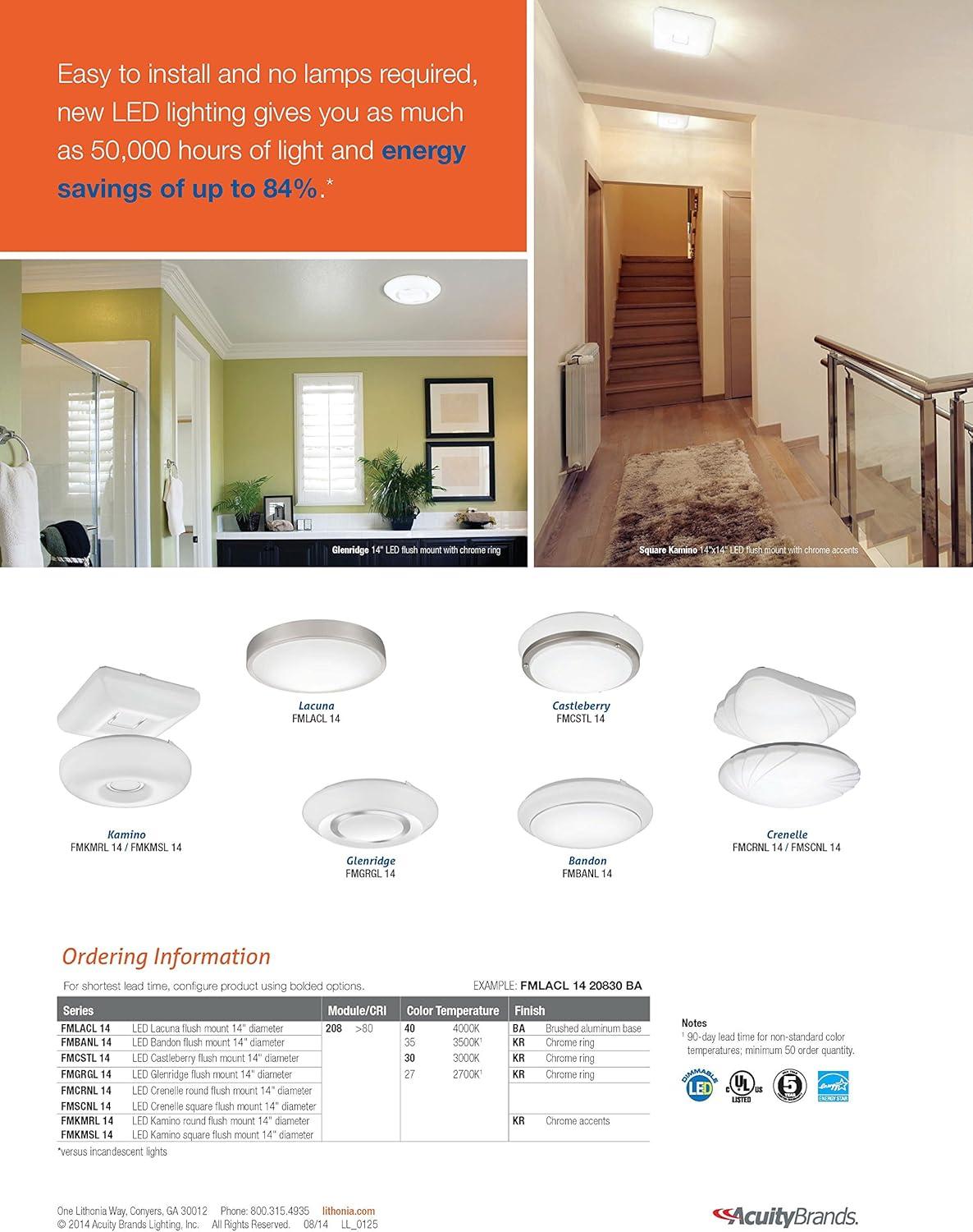 Lacuna Acrylic LED Flush Mount