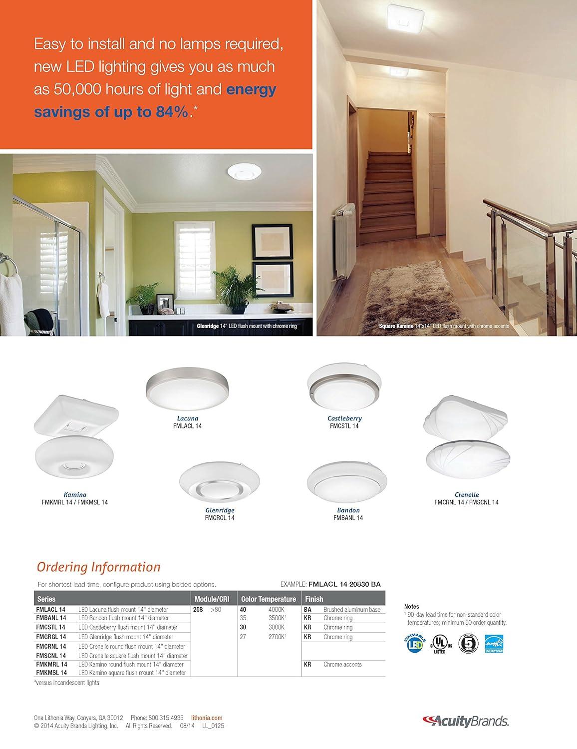Lacuna Acrylic LED Flush Mount