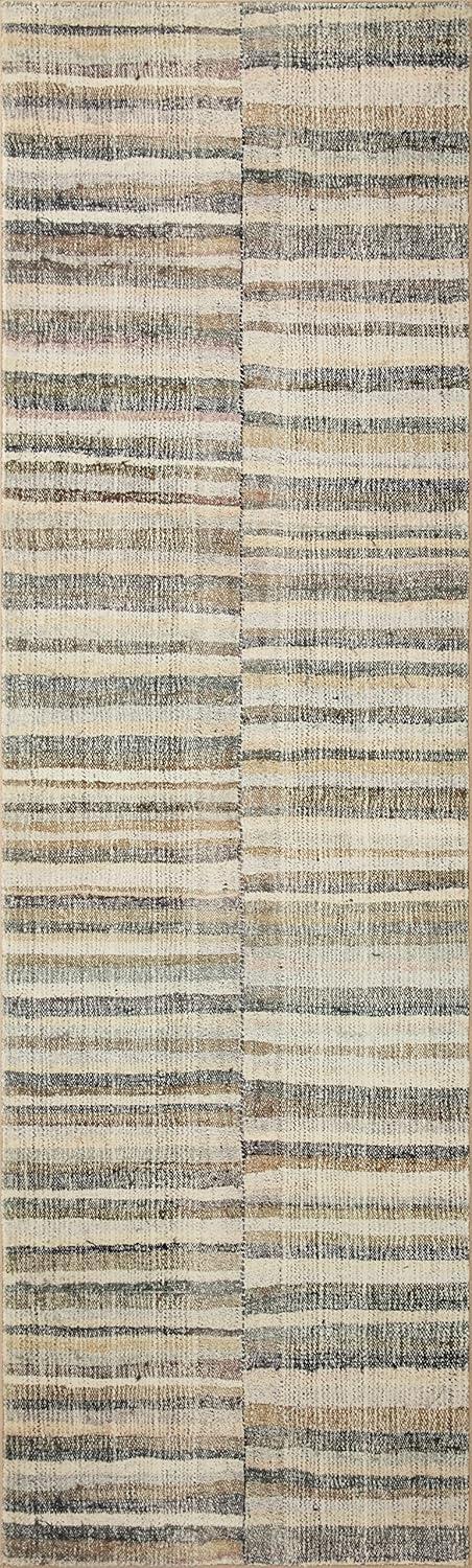 Humphrey Rug by Chris Loves Julia x Loloi - Natural and Moss / 7'3" x 9'3"