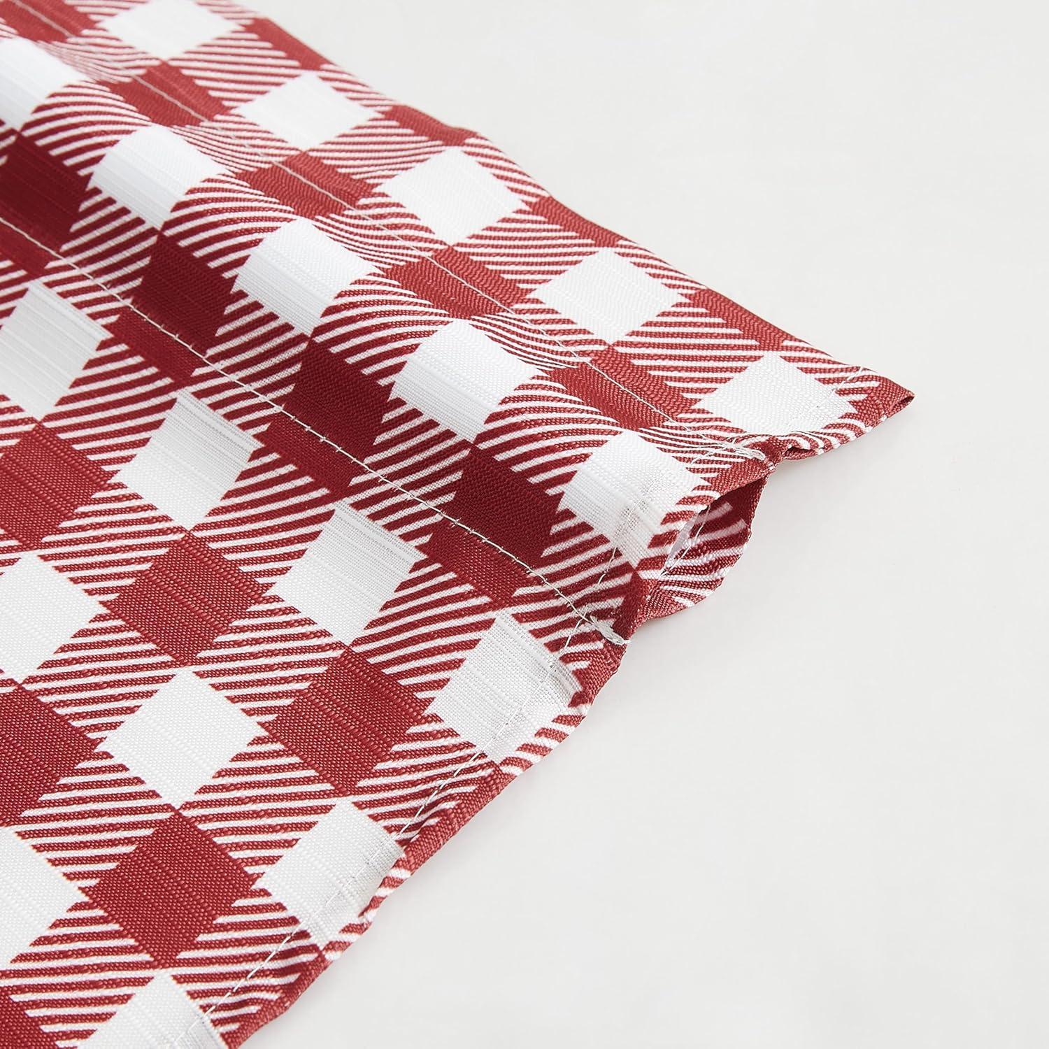 RT Designer's Collection Tribeca Rooster Printed Slub 3 Pieces Kitchen Curtain Set Includes 1 Valance 52" x 18" and 2 Tiers 26" x 36" Each Multi Color