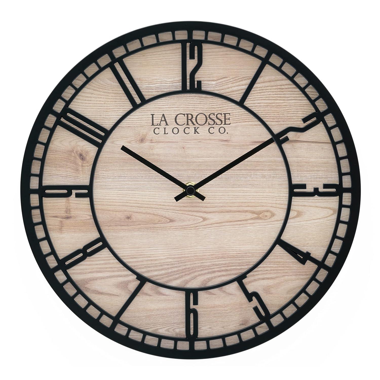 La Crosse Technology 11.5" Quartz Floating Dial Wall Clock