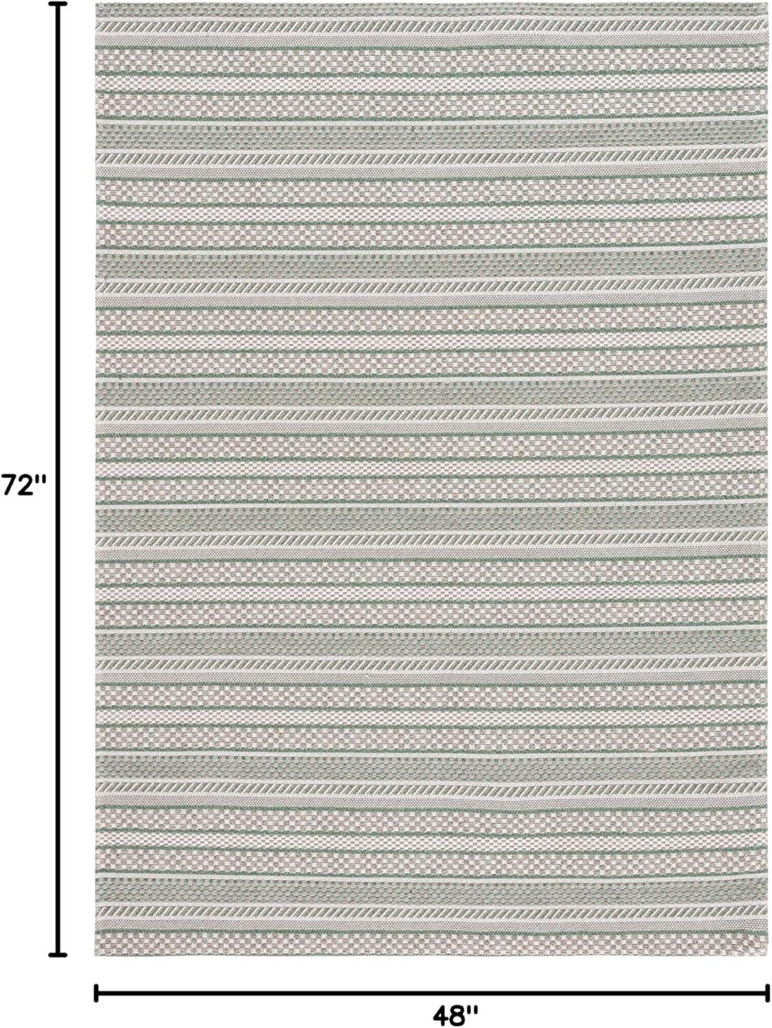 Martha Stewart Rugs Martha Stewart 412 100% Cotton Striped Rug