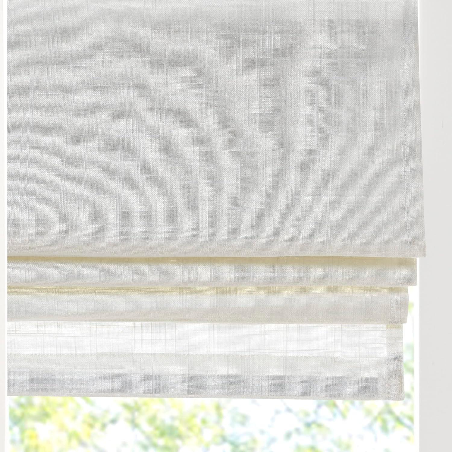 Kyler Linen Blend Light Filtering Roman Shade