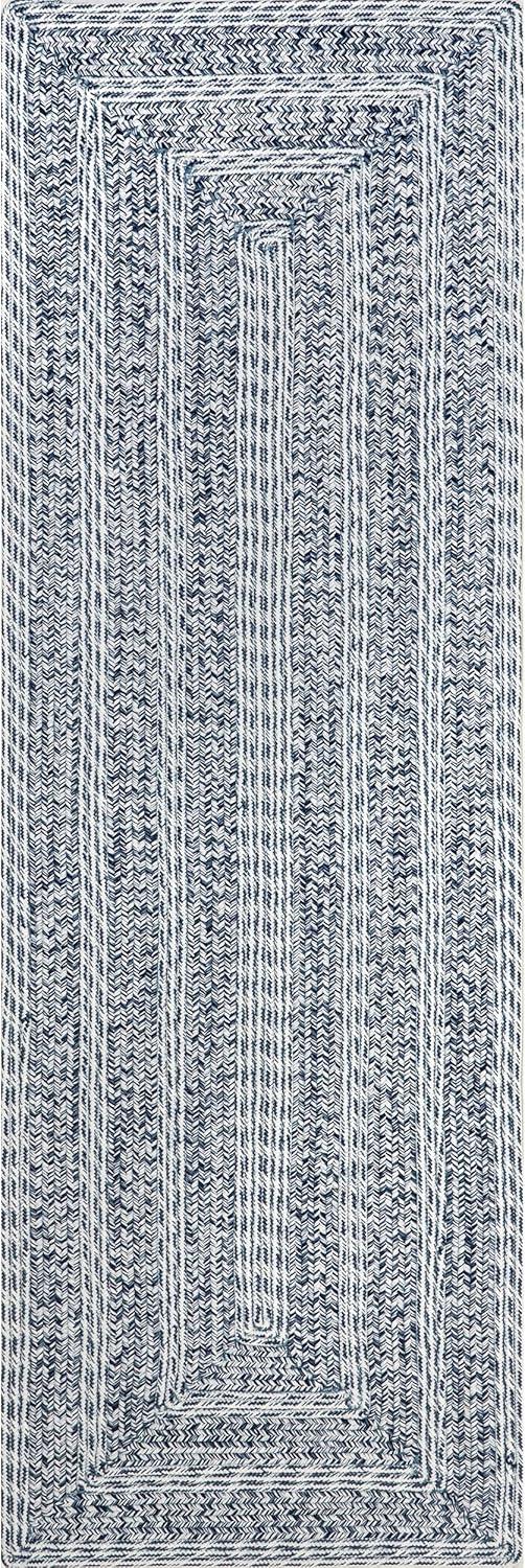 Nuloom Rowan Solid Oval 8x10 Indoor/Outdoor Area Rug for Living Room Patio Deck Front Porch Kitchen, Ivory