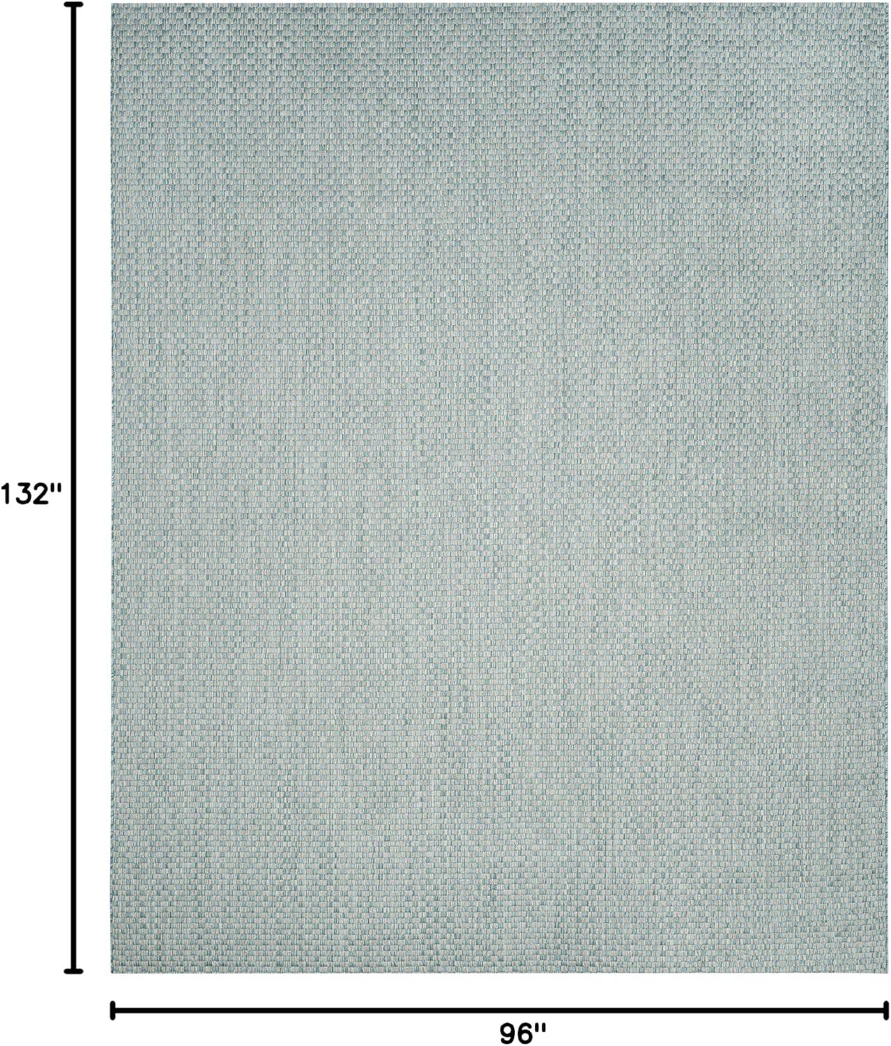 Courtyard CY8653 Power Loomed Indoor and Outdoor Area Rug - Light Blue/Light Grey - 8'x11' - Safavieh