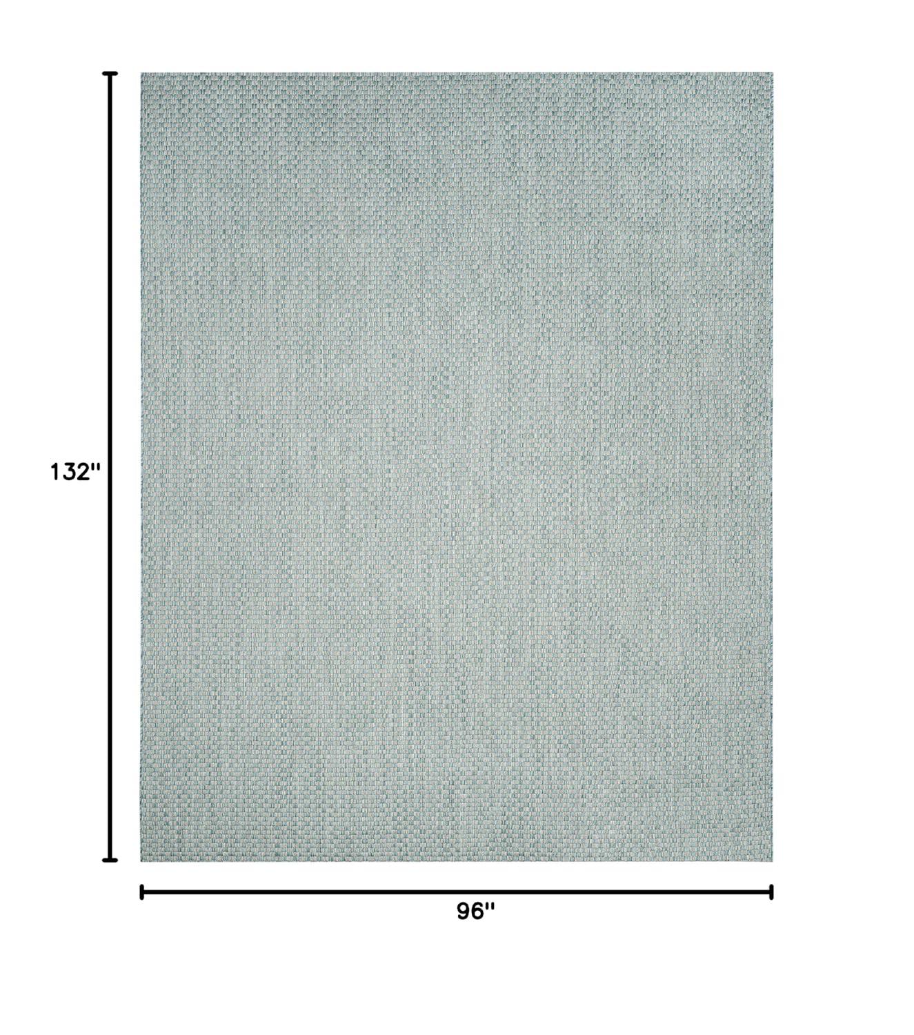 Courtyard CY8653 Power Loomed Indoor and Outdoor Area Rug - Light Blue/Light Grey - 8'x11' - Safavieh