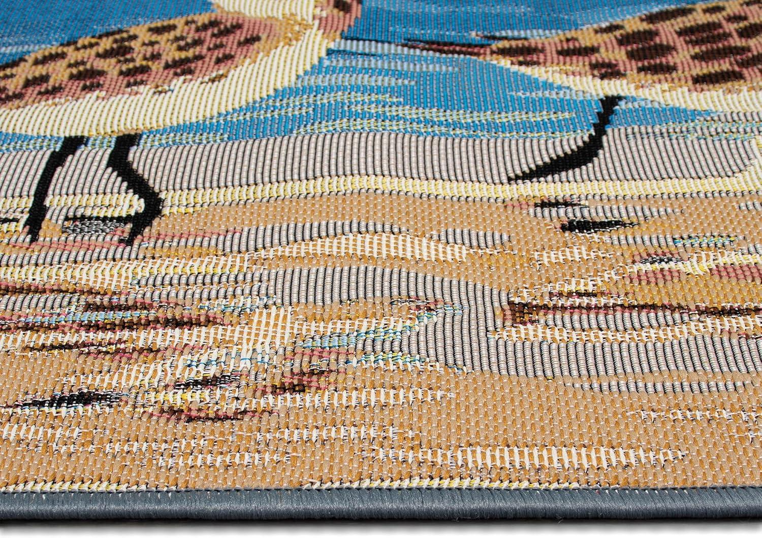 Liora Manne Esencia Sandpipers Indoor/Outdoor Mat Sand 1'11" x 4'11"