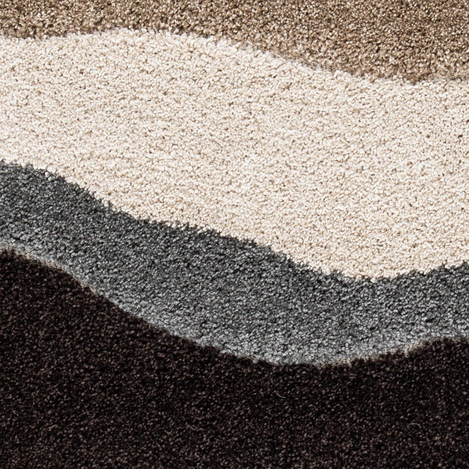 Florida Shag SG475 Power Loomed Indoor Area Rug - Ivory/Grey - 8'x10' - Safavieh