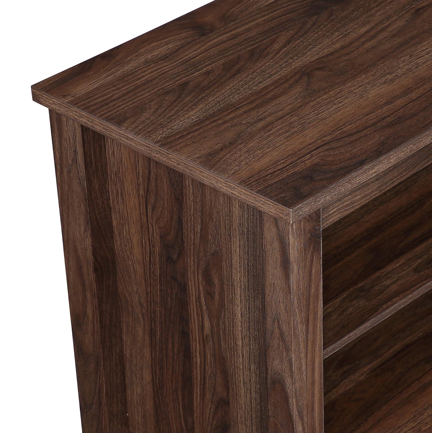 WE Furniture 24" H x 58" W x 16" Wood TV Media Stand Storage Console