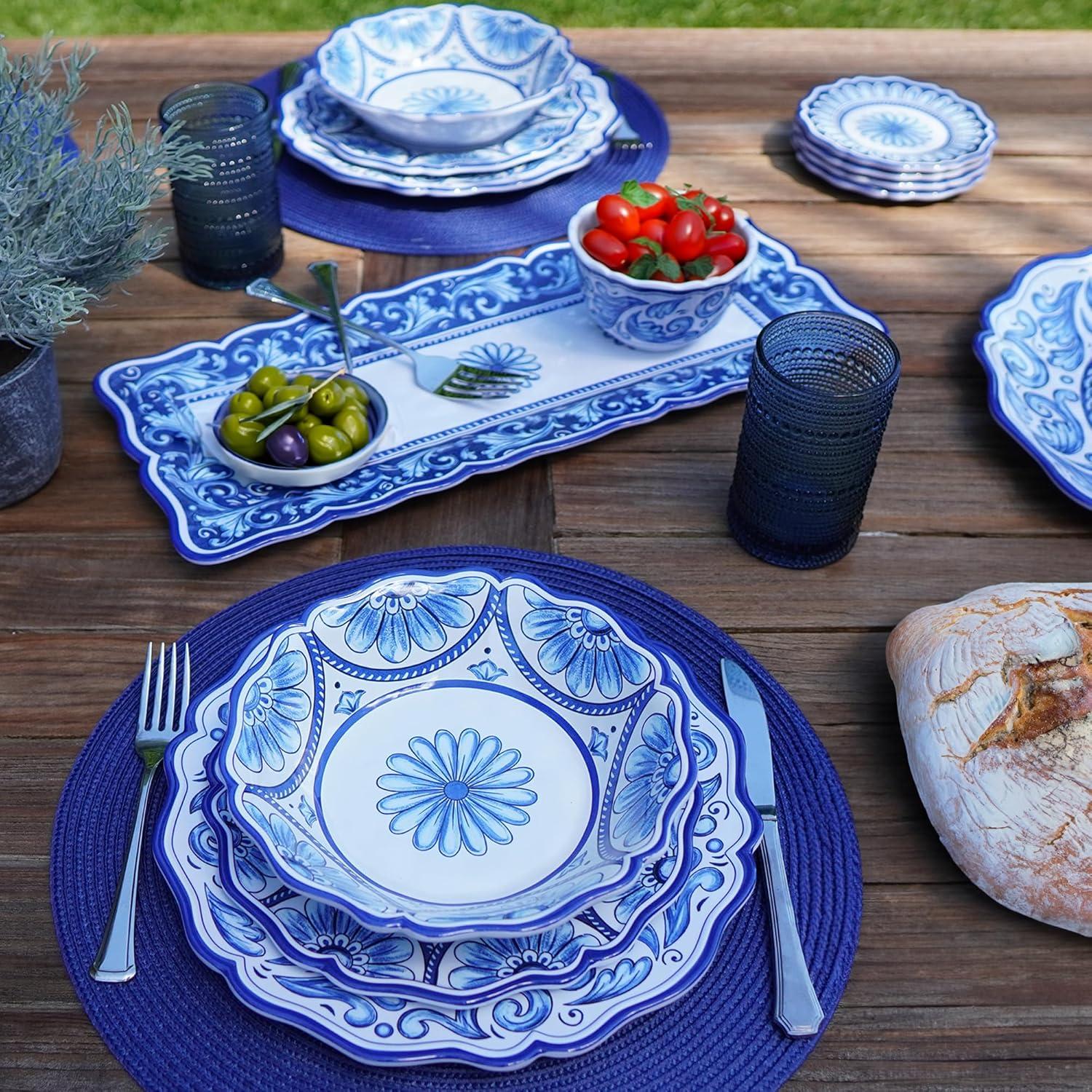 Veranda Melamine 12 pc Dinnerware Set