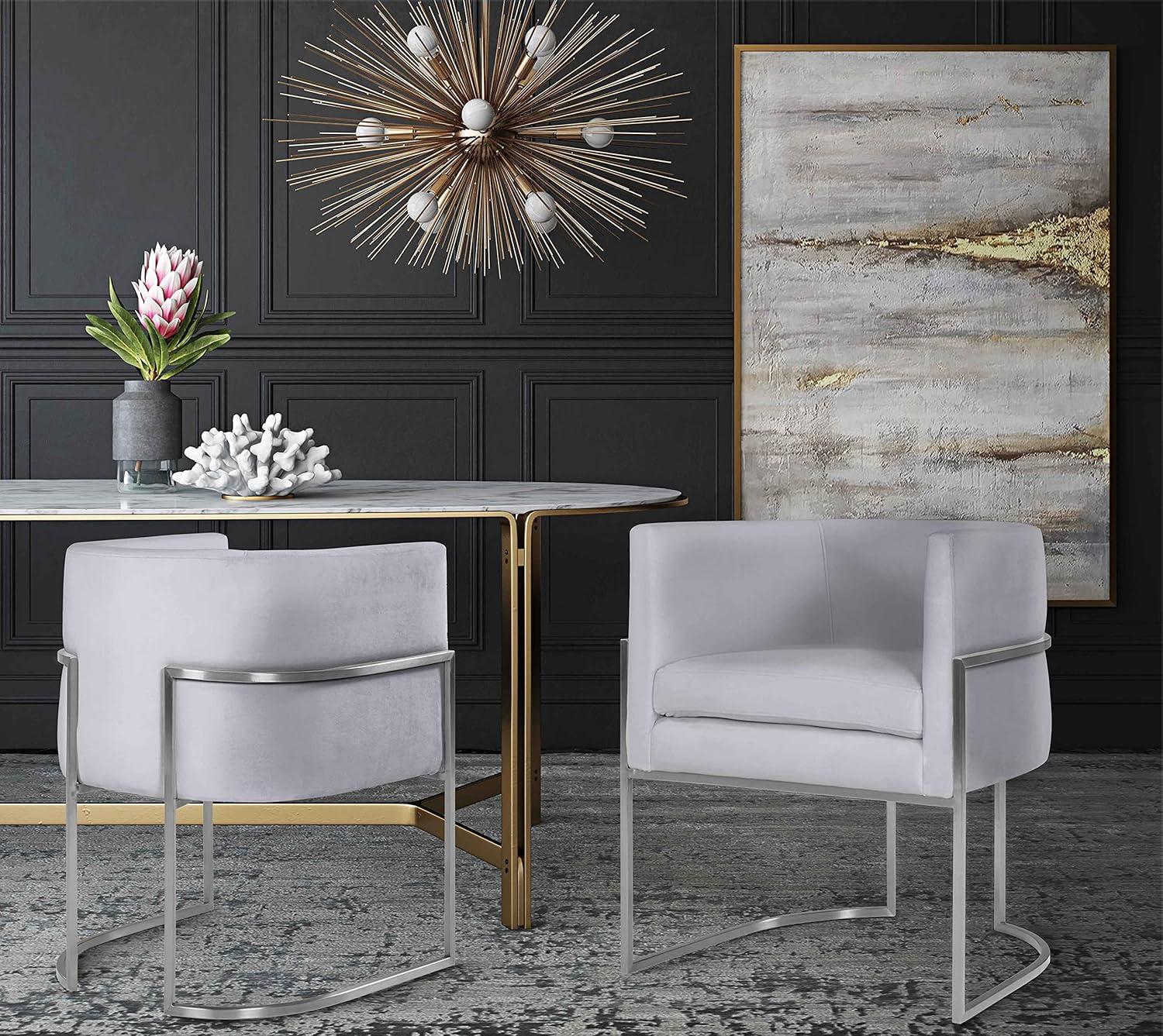 Giselle Velvet Upholstered Armchair