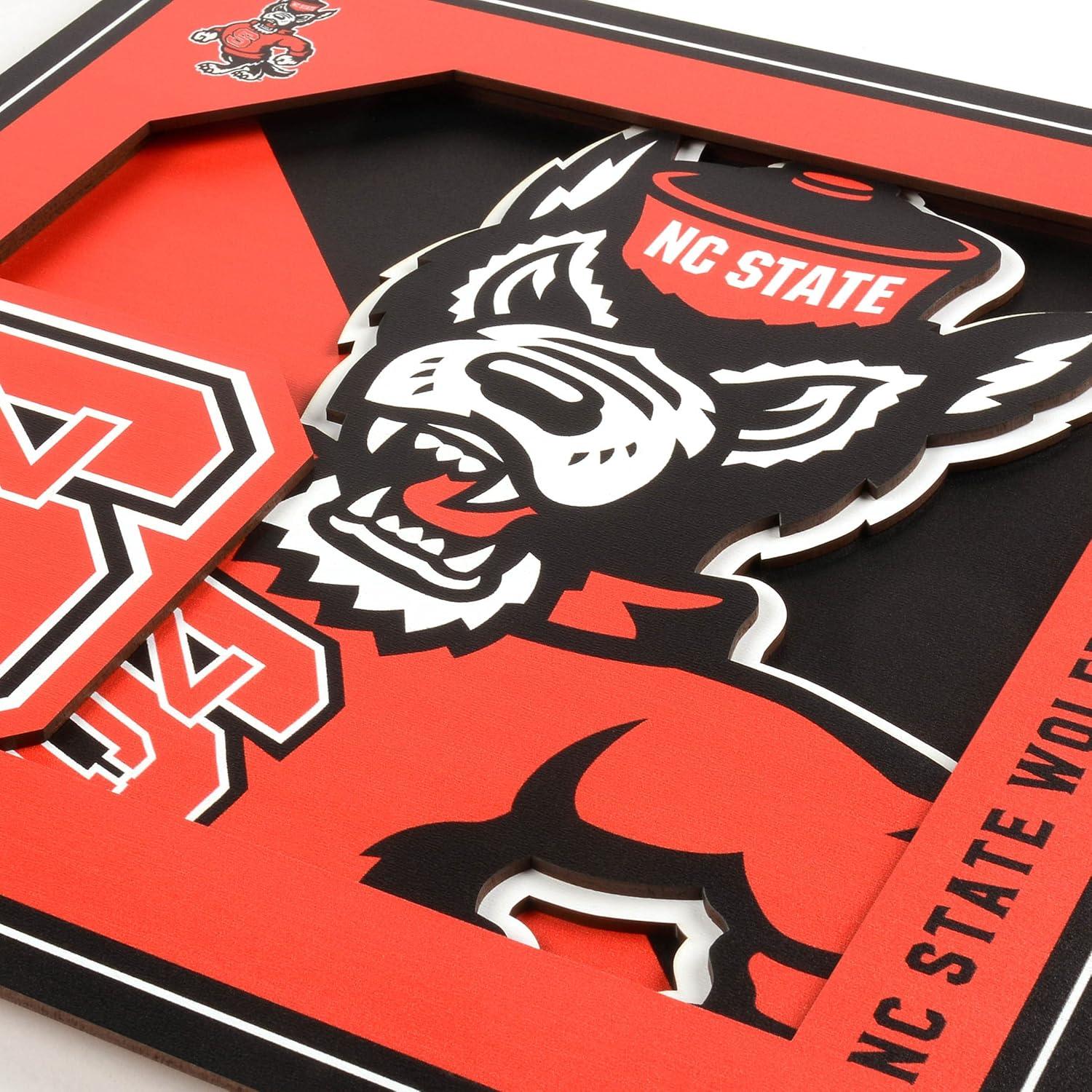 YouTheFan NCAA NC State Wolfpack 12 x 12 Wall Art